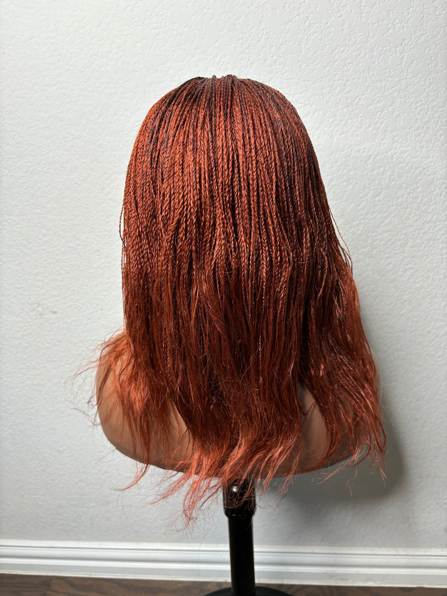 Feathered twist auburn