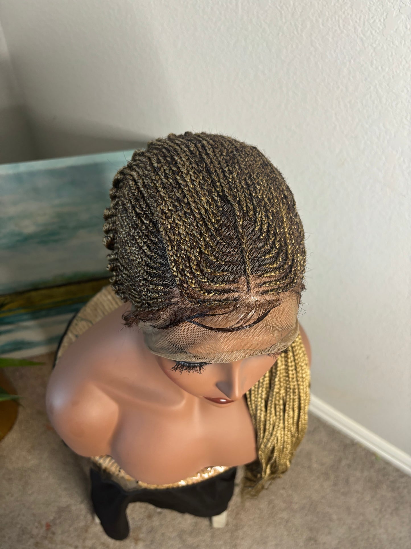 4/27 mixed tribal full lsce wig