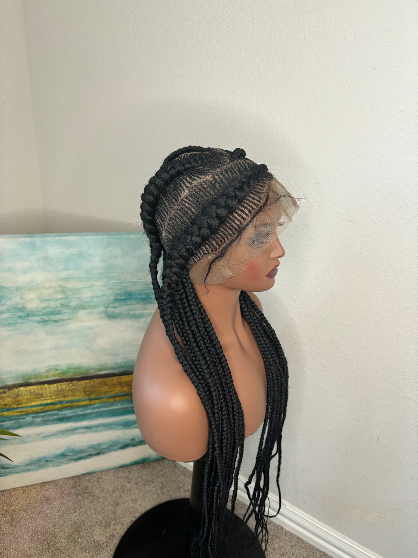 Full lace fulani tribal braids