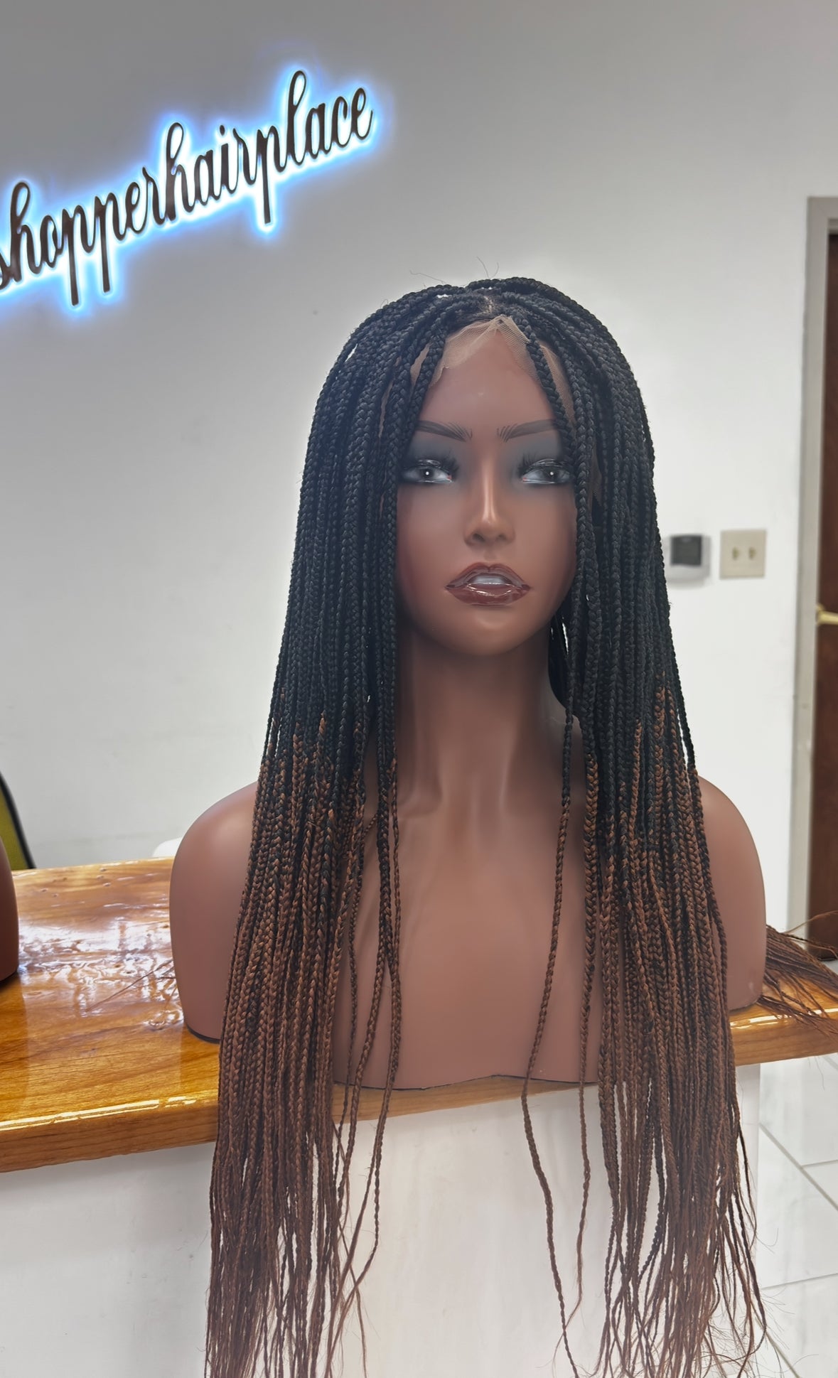 Box braids on lace front