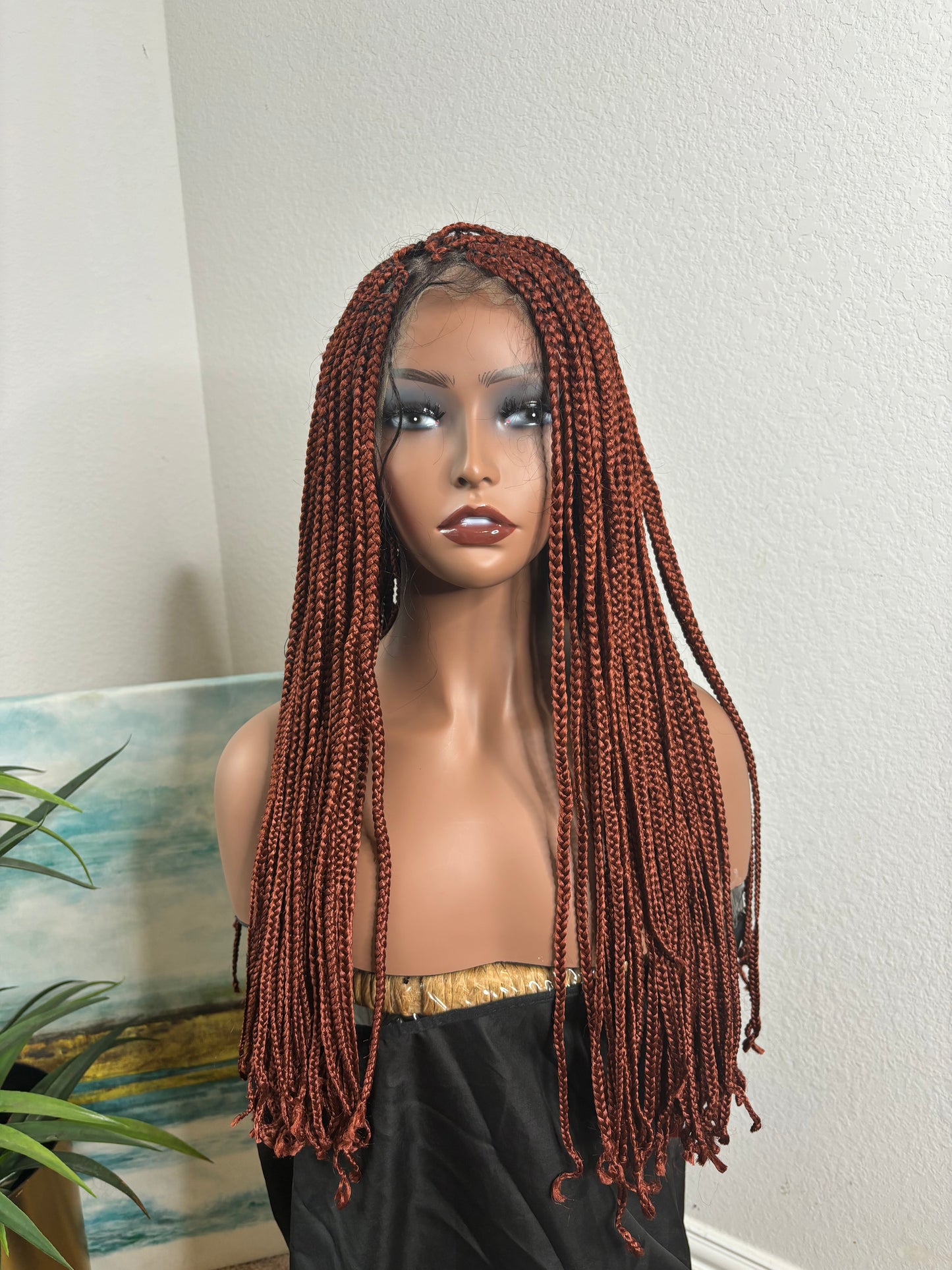A1 Auburn box braids