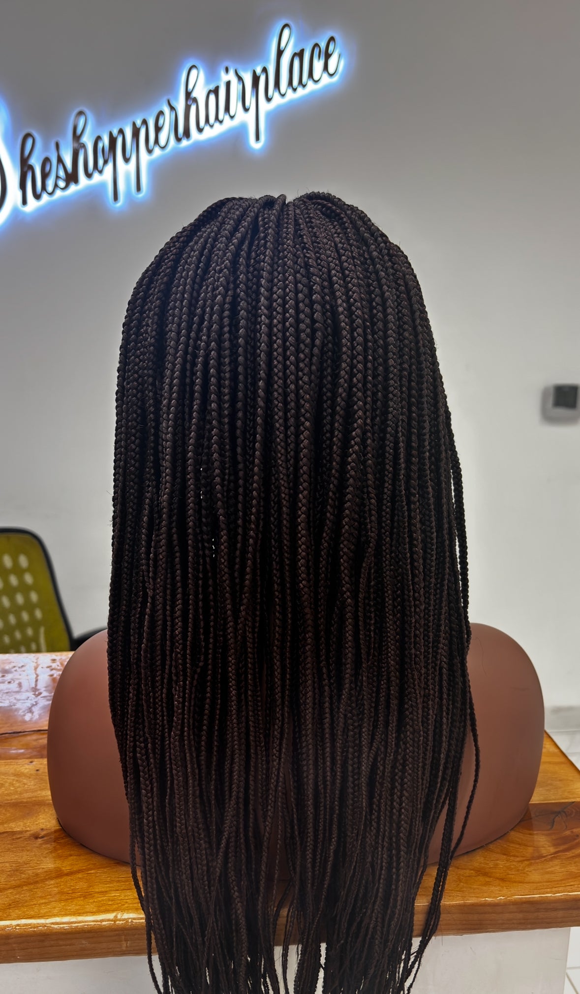 Box braids on lace front