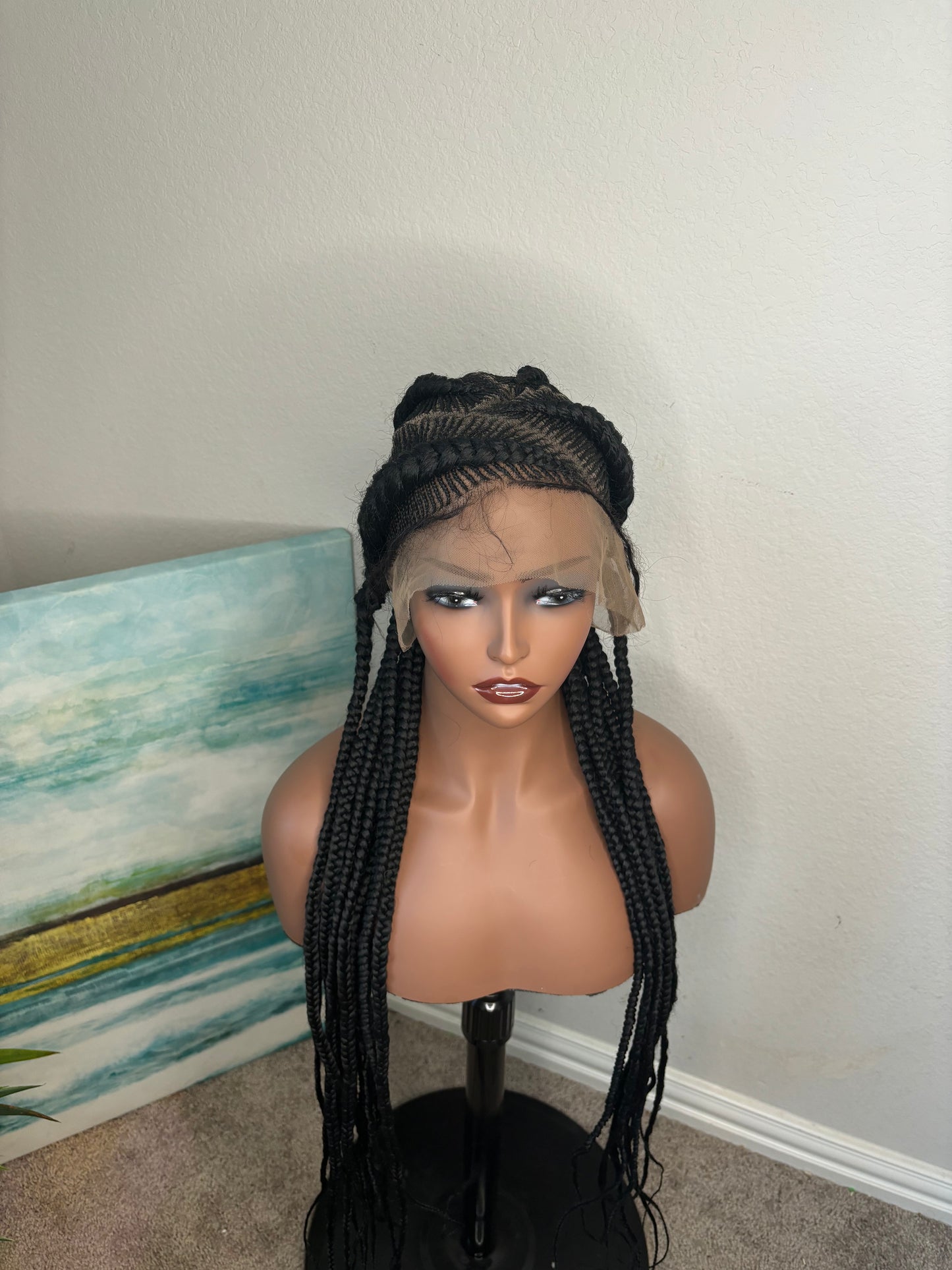 Full lace fulani tribal braids
