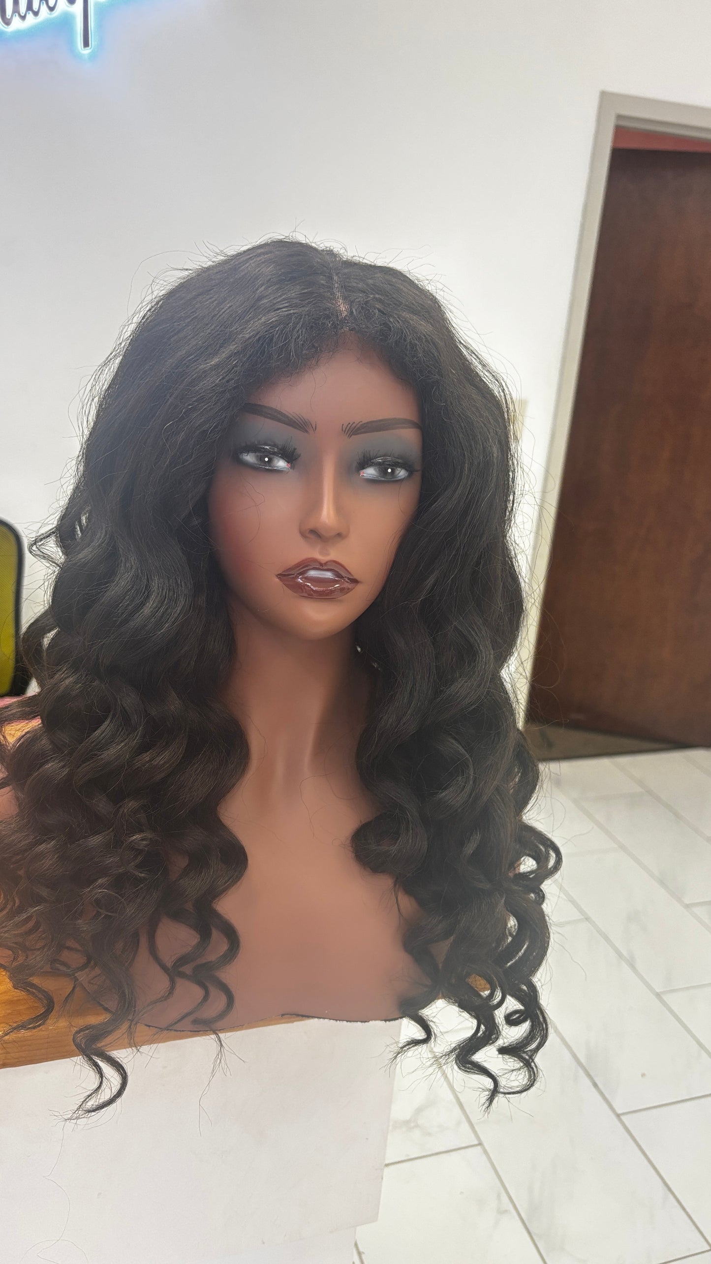 4c hairline glueless kinky unit