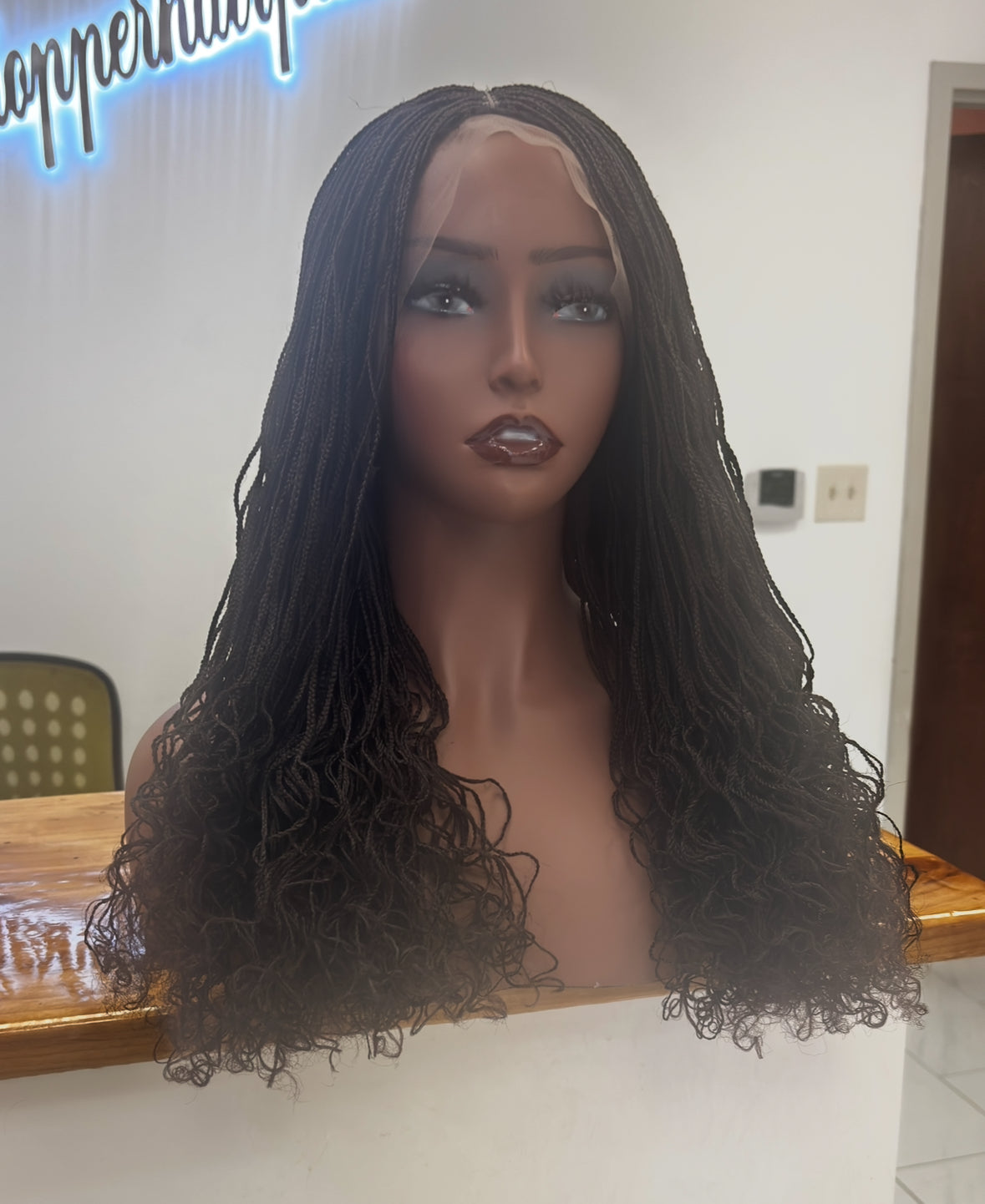 cs-Micro goddess braids (color 4- dark brown