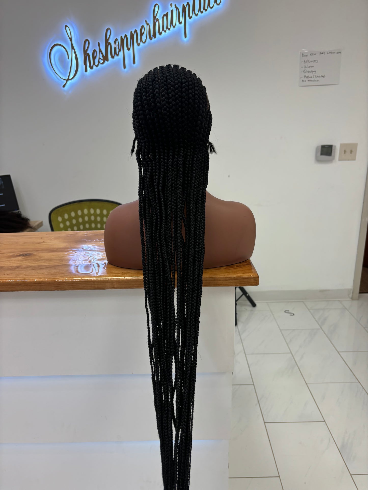 Braids to the back 34