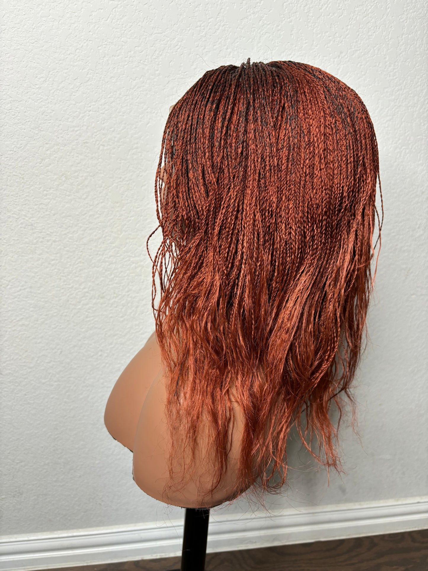 Feathered twist auburn
