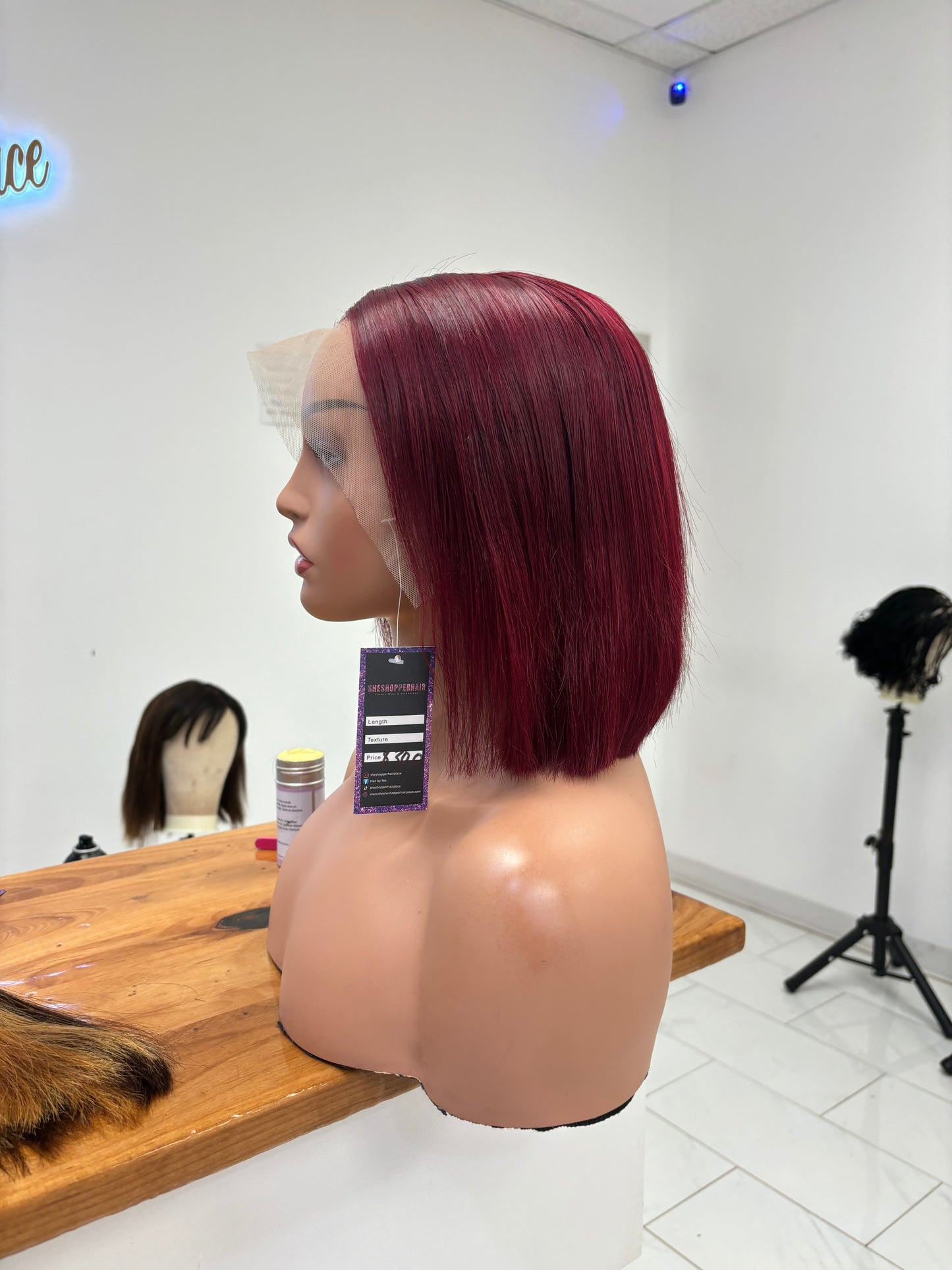 Burgundy bob