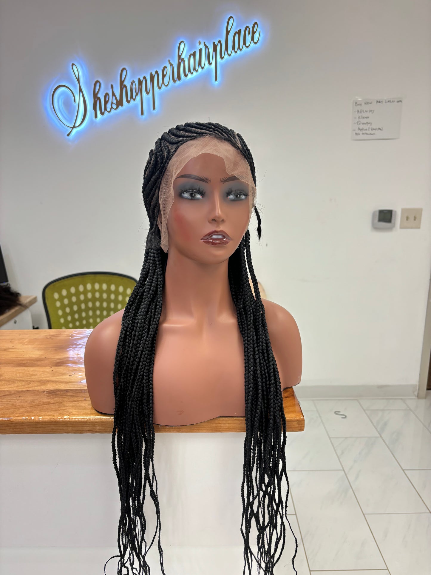 Braids to the back 34