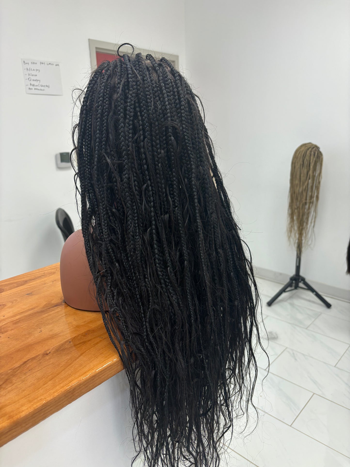 1b full lace bohemian braids (human hair