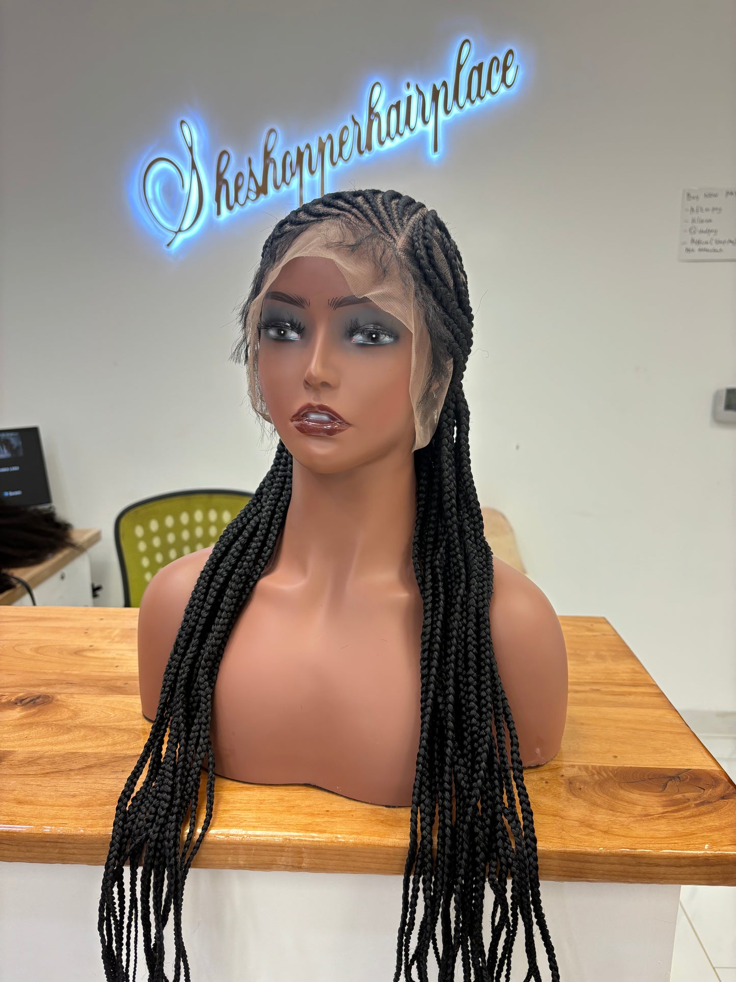 Braids to the back 34