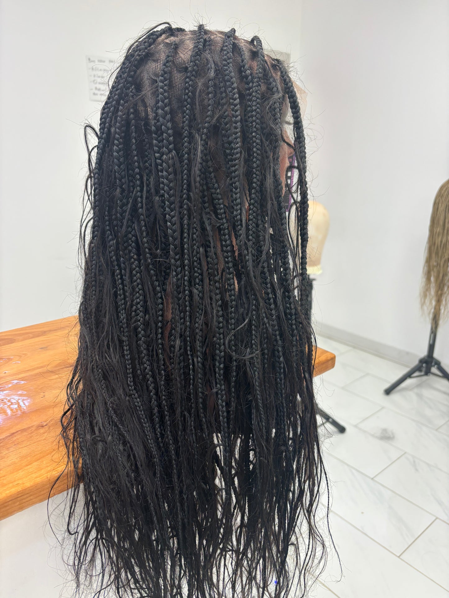1b full lace bohemian braids (human hair