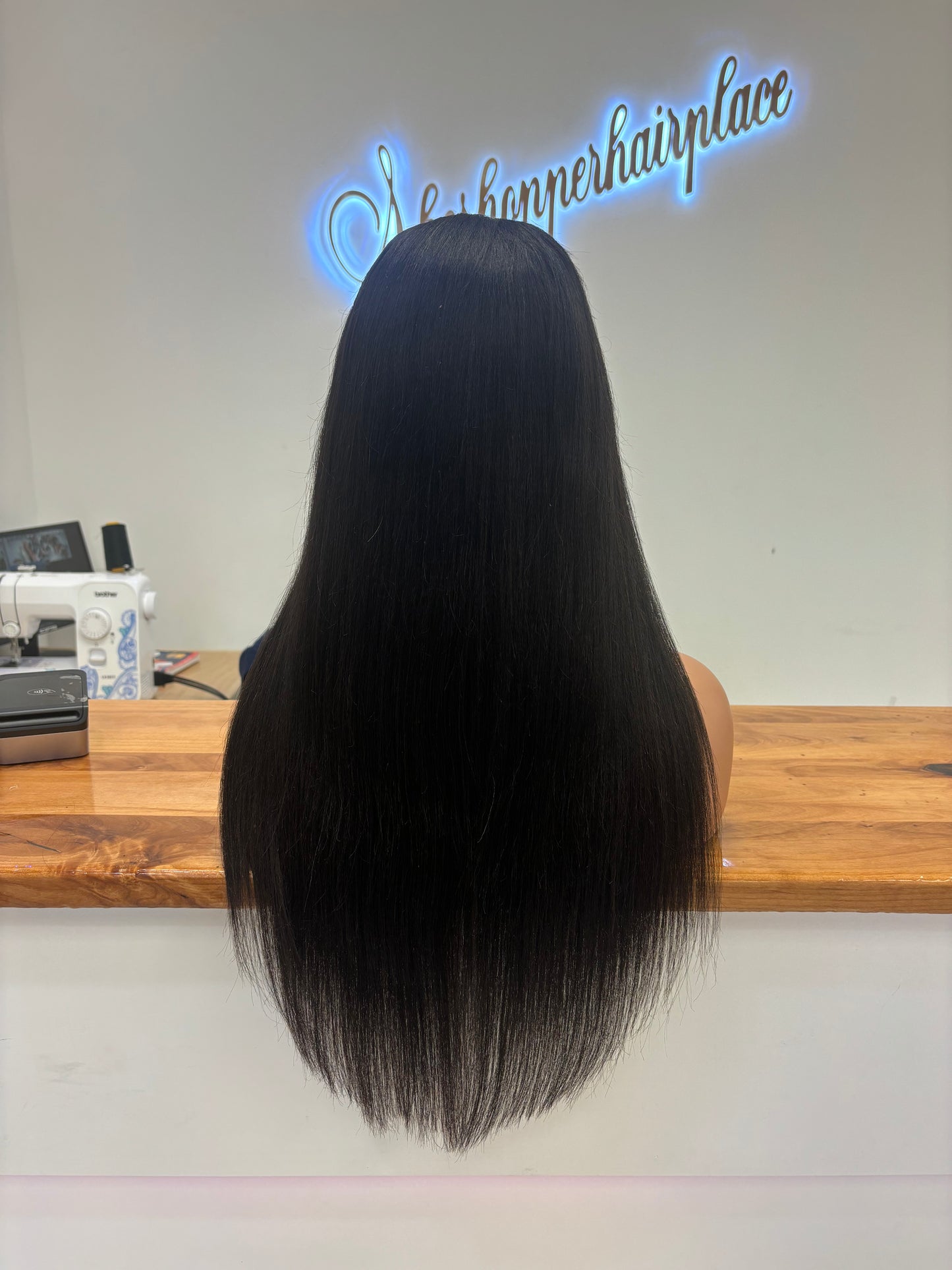 Glueless yaki straight
