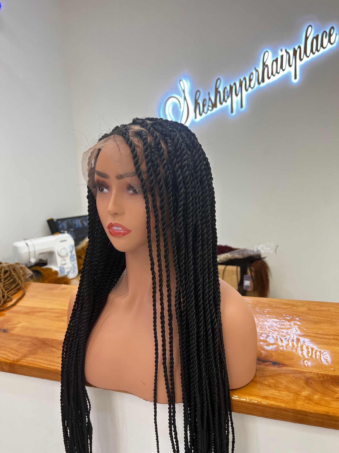 Full lace Senegalese twist unit