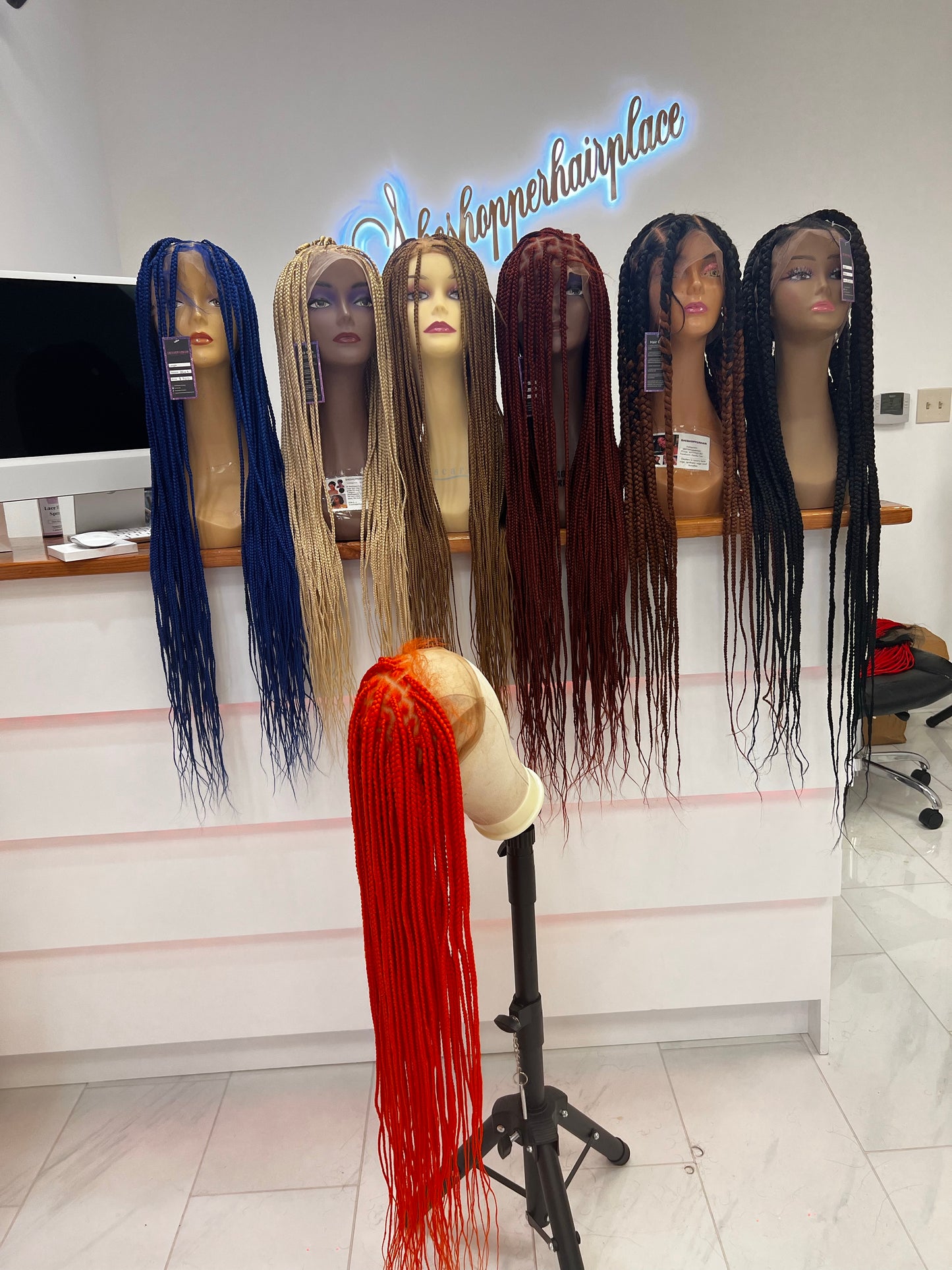 Full lace small knotless braids
