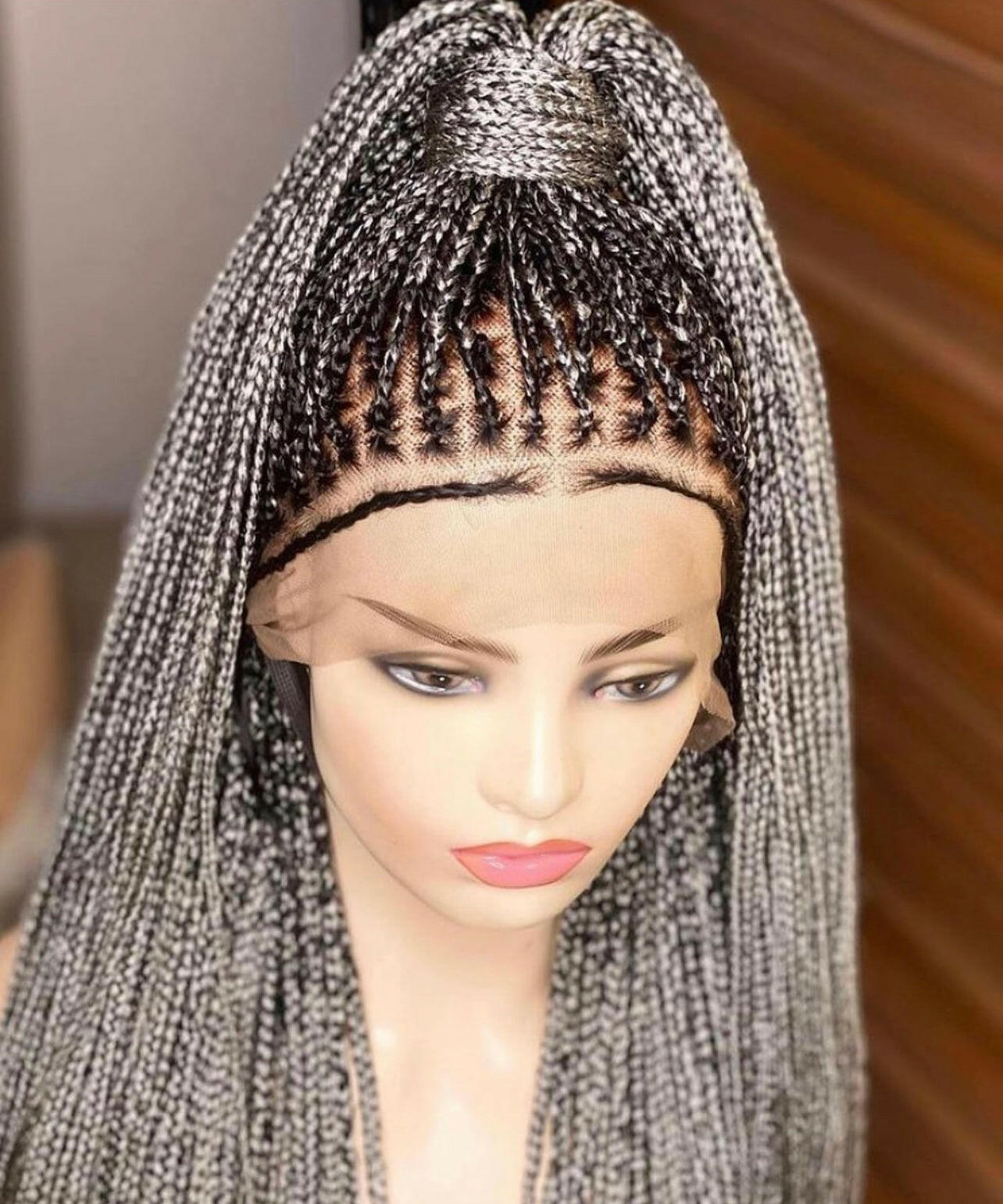 Full lace knotless braids wig - sheshopperhairplace LLC
