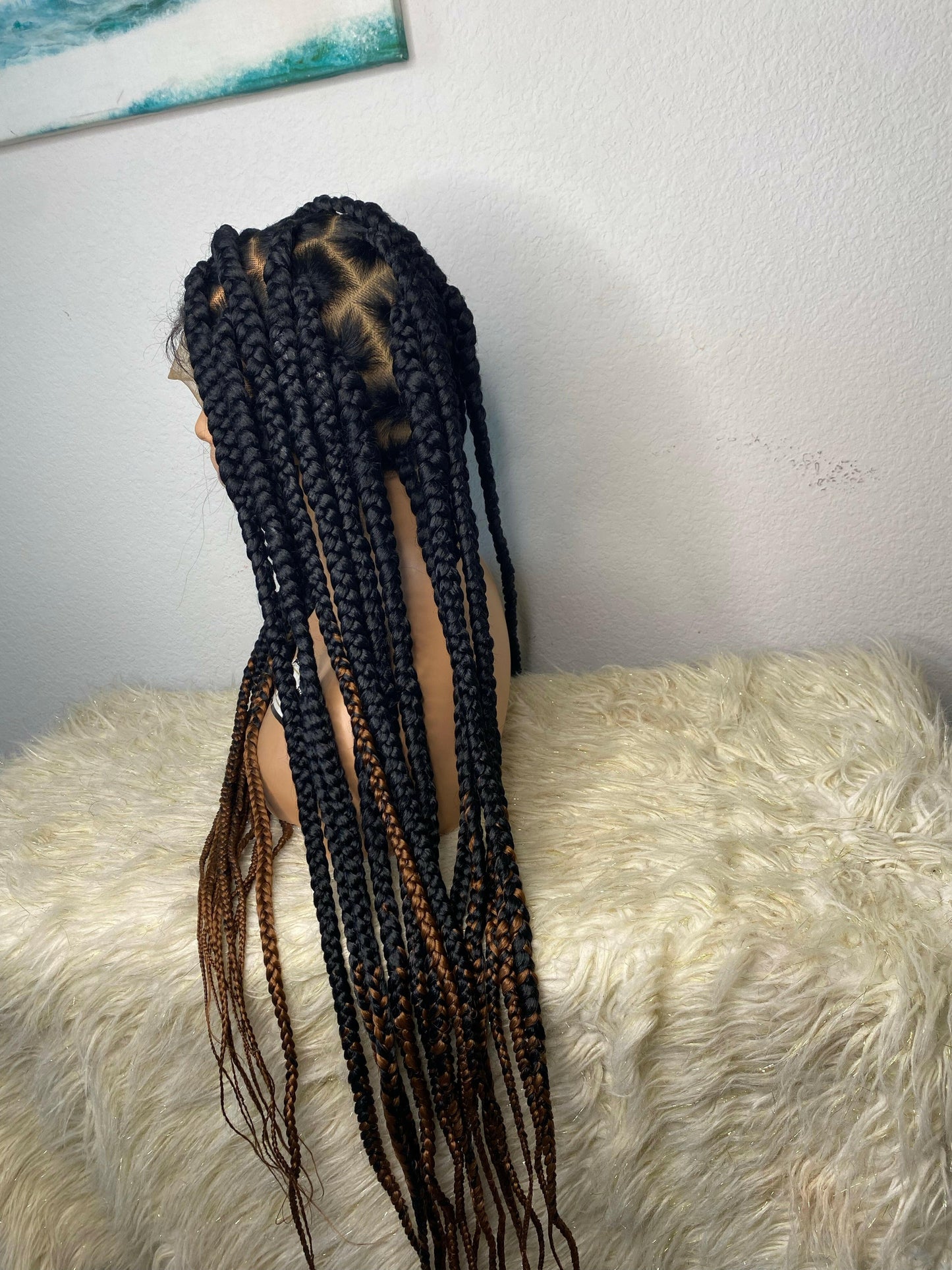 Large knotless 1/30 tips full lace wig - sheshopperhairplace LLC