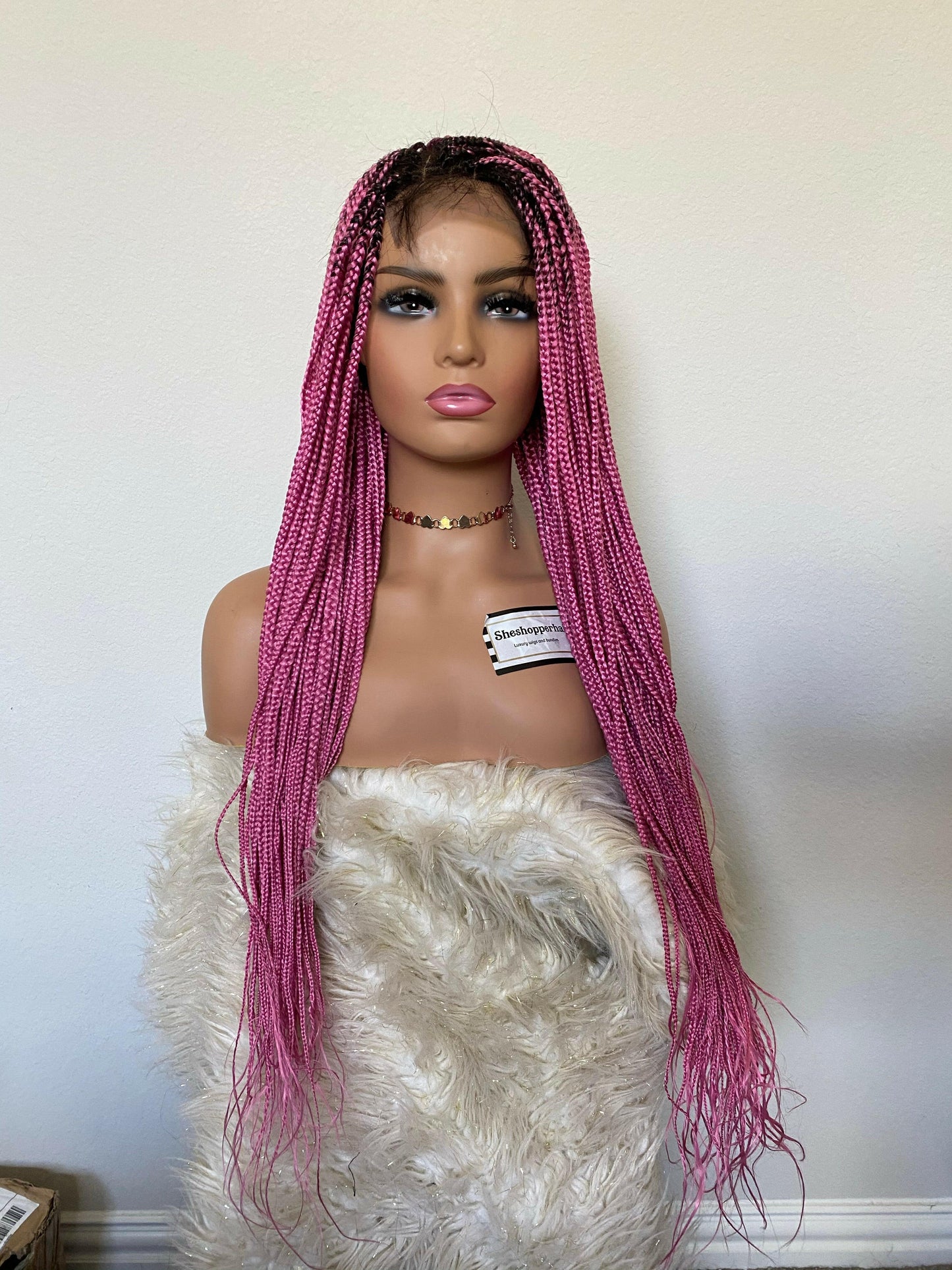 Pink knotless braids | Hair Wigs