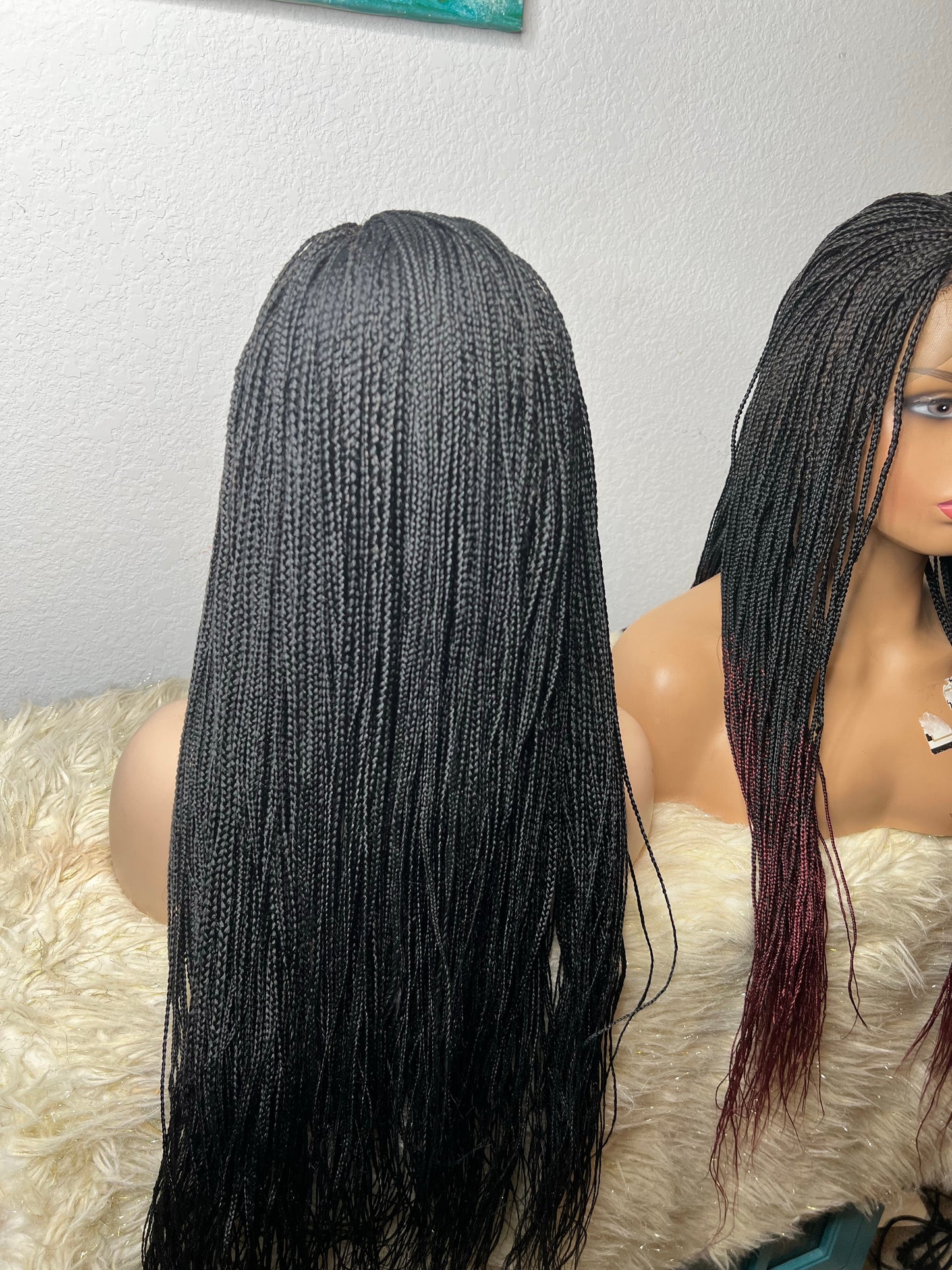 Micro braids lace frontal - sheshopperhairplace LLC