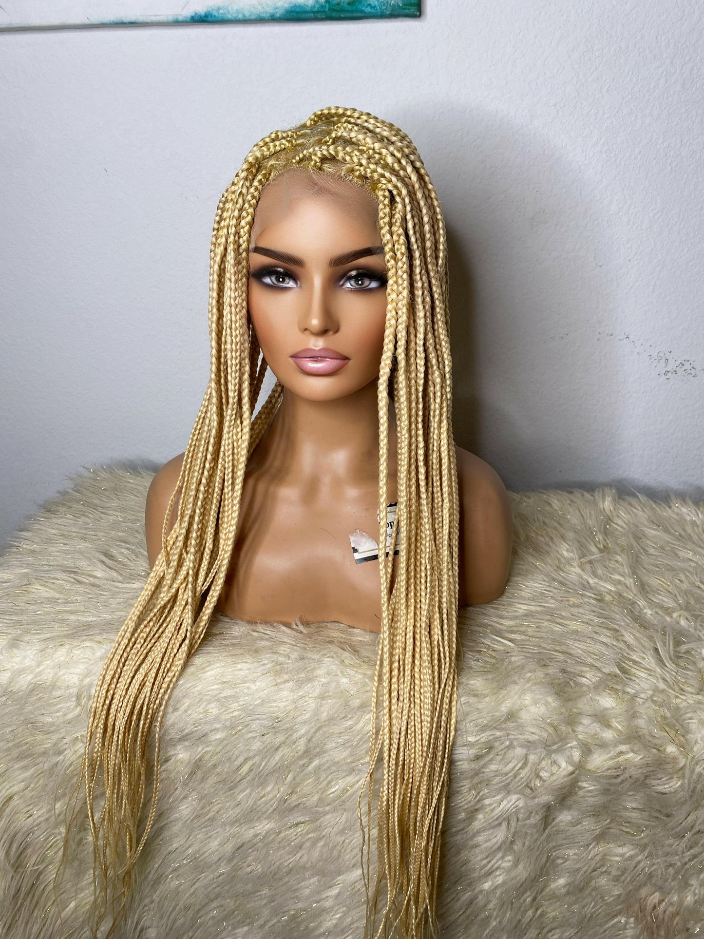 Full lace blonde medium knotless - sheshopperhairplace LLC