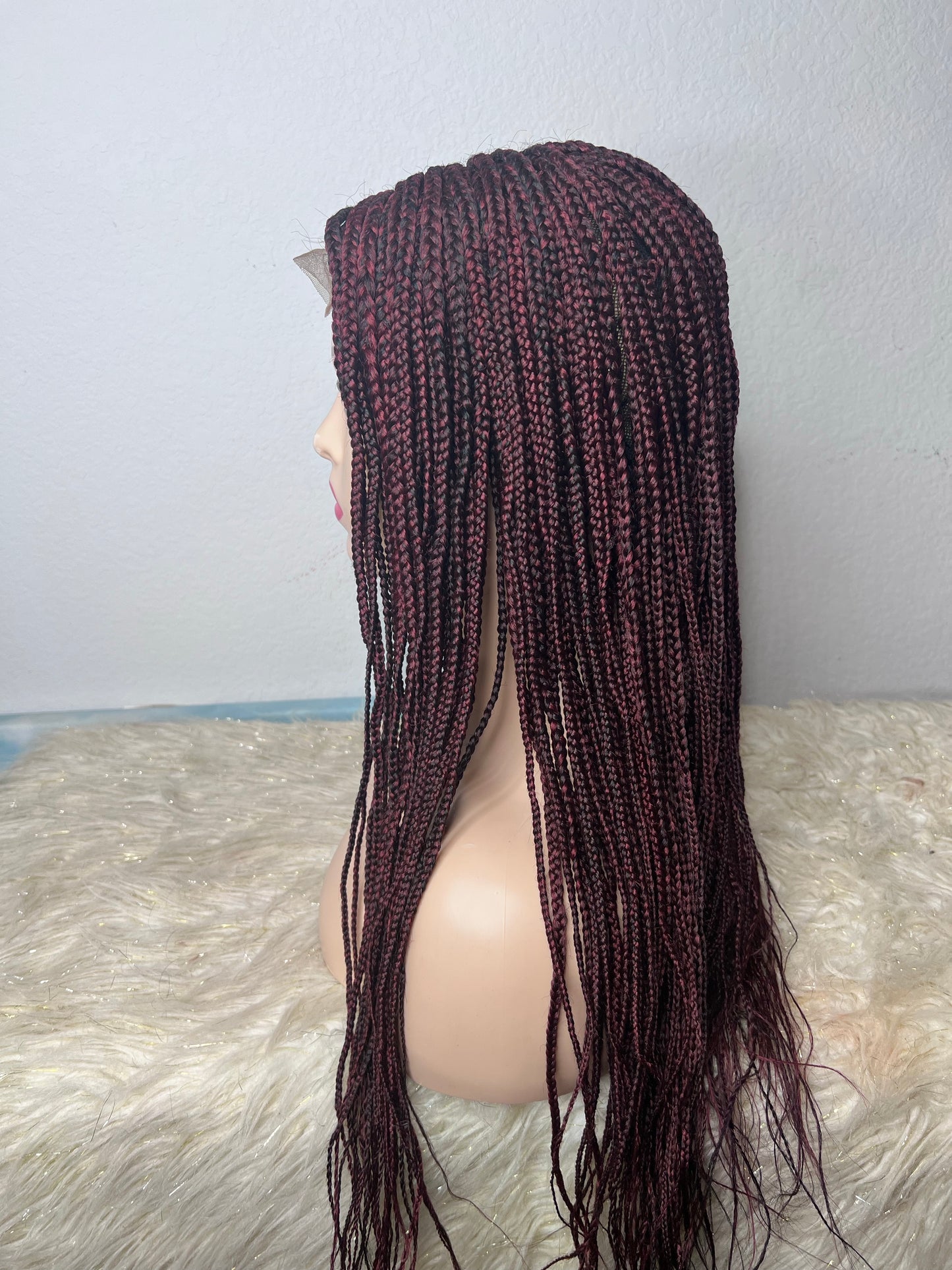 Burgundy small braid