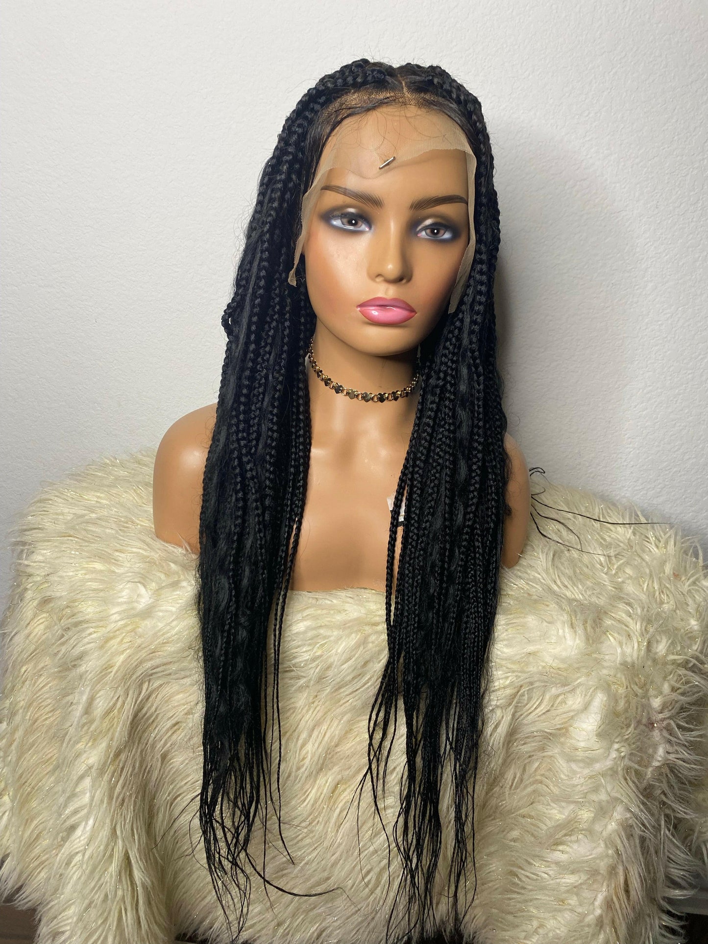 Bohemian box braids triangle part | Hair Wigs