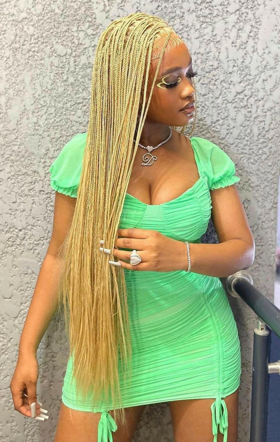 Full lace knotless braids wig - sheshopperhairplace LLC