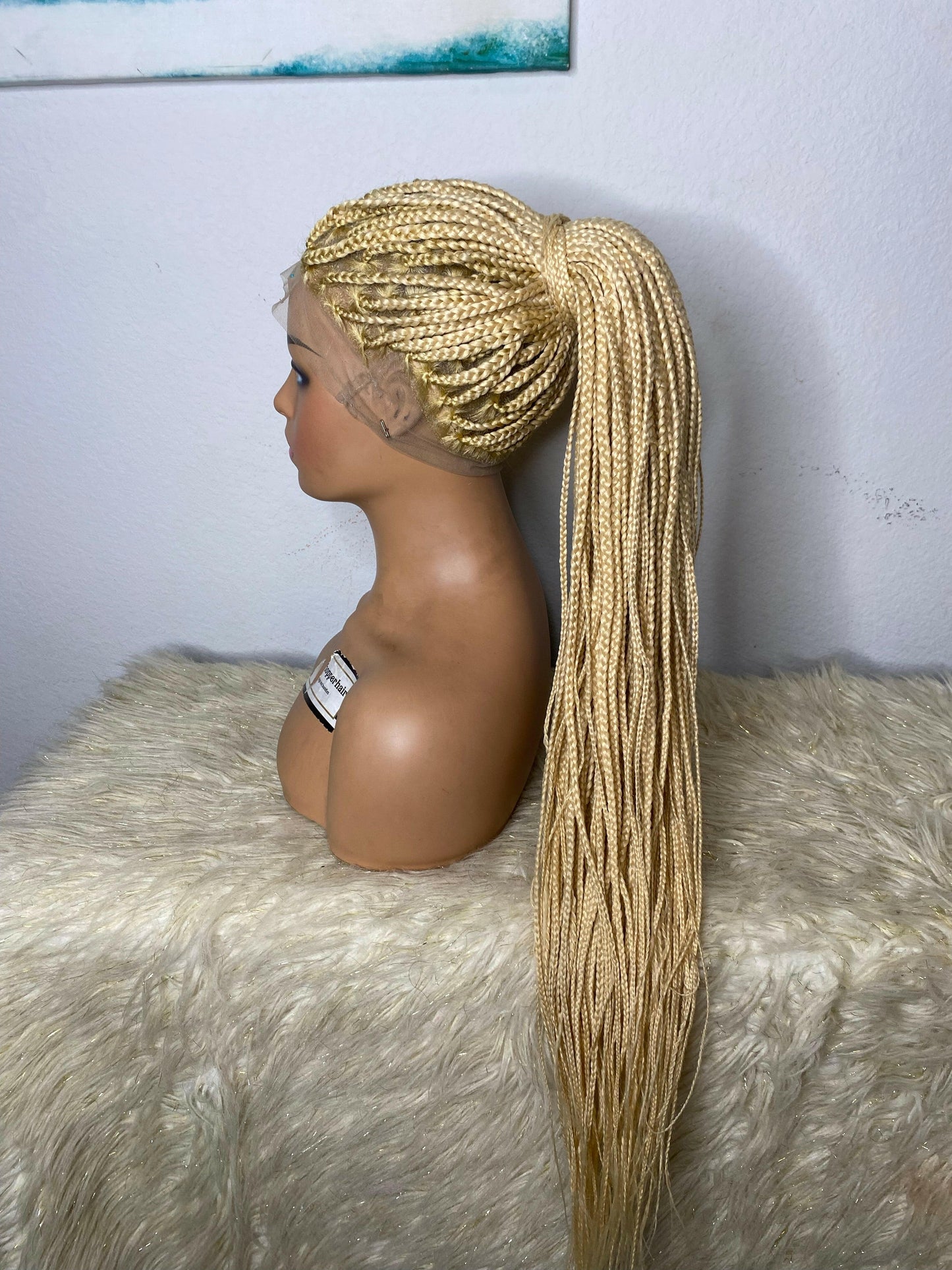 Full lace blonde medium knotless - sheshopperhairplace LLC
