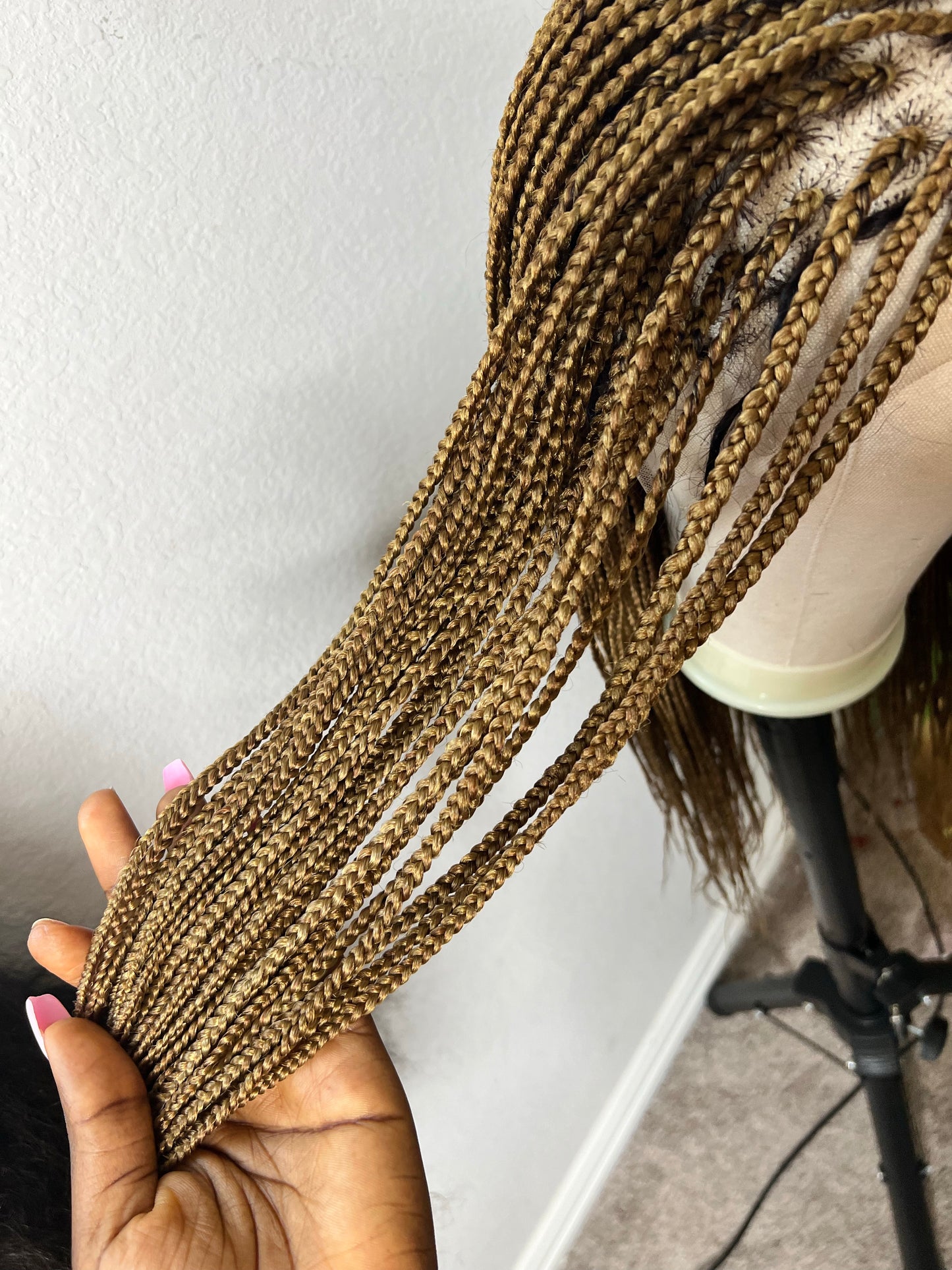 cs-Malika lace front small braids wig