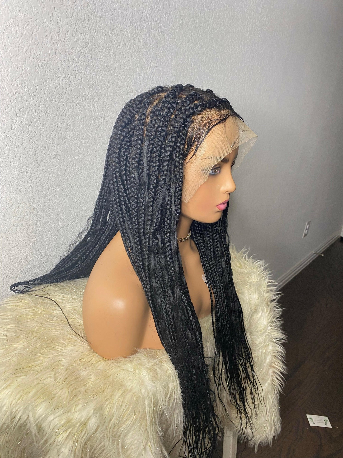 Bohemian box braids triangle part | Hair Wigs