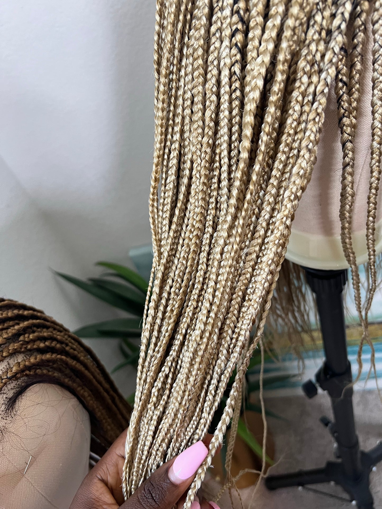 cs-Malika lace front small braids wig
