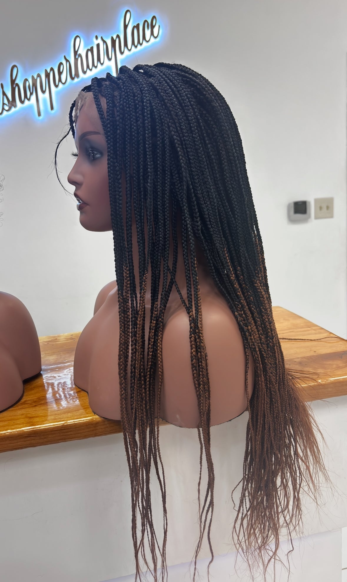 Box braids on lace front