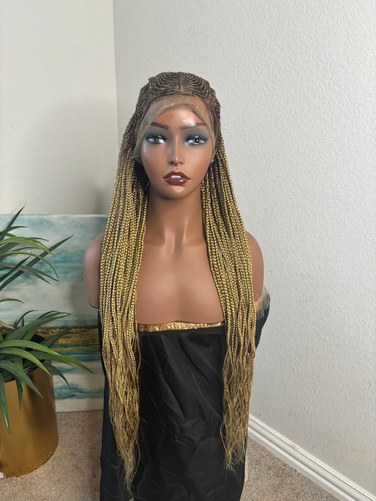 4/27 mixed tribal full lsce wig