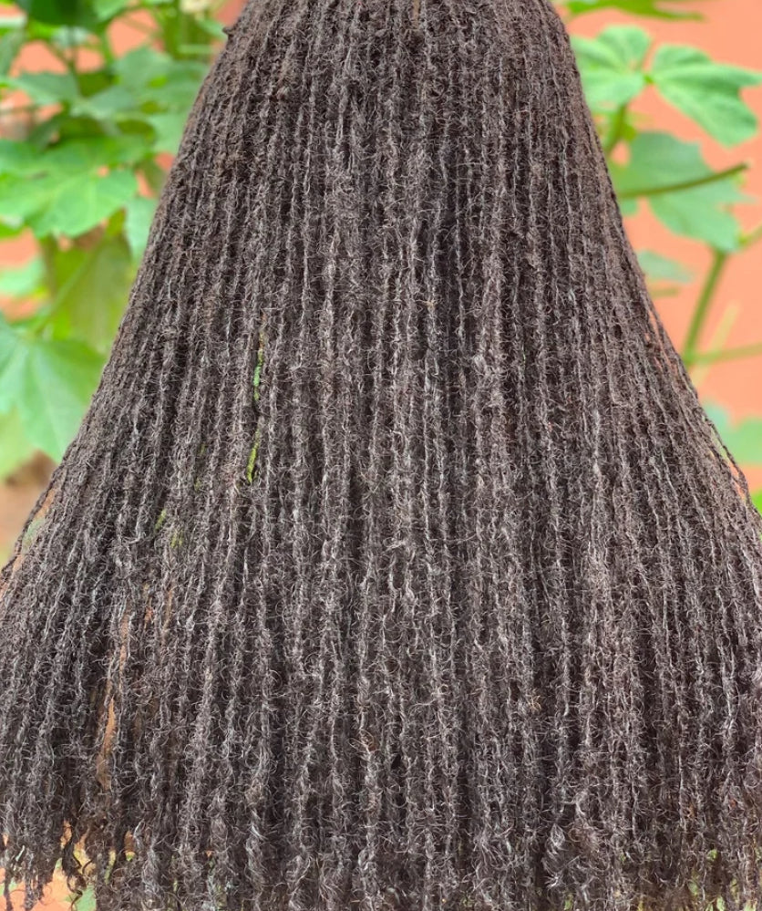 Full lace human hair micro locs