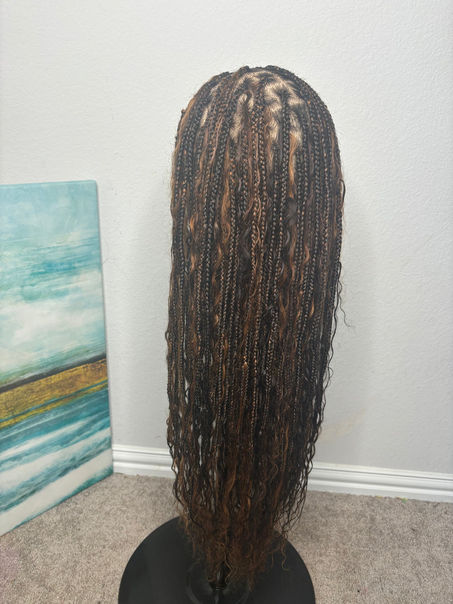 Human hair boho knotless braids 4/30 30 inches