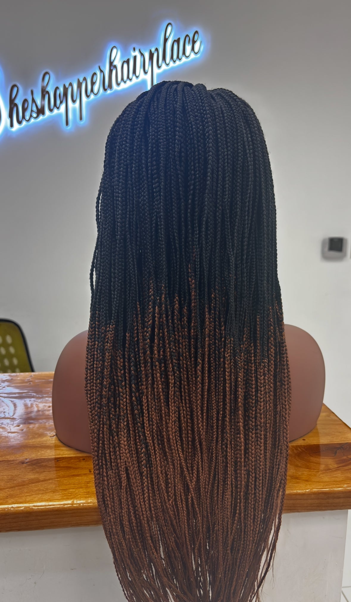 Box braids on lace front