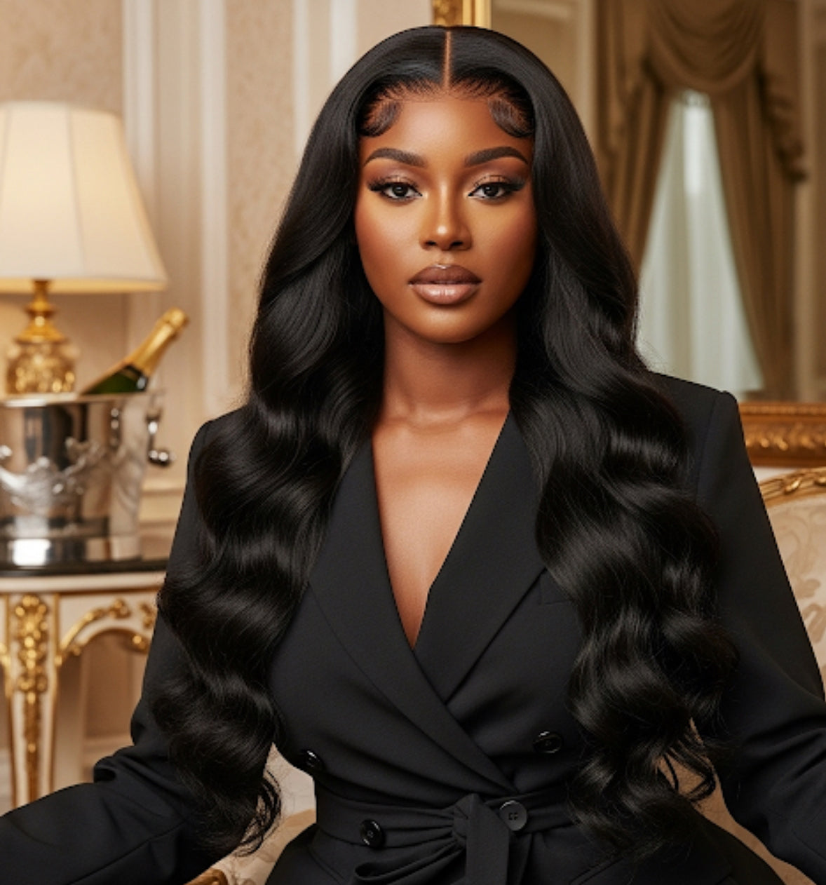 Hd 5 by 5 lace glueless bhair day wave unit
