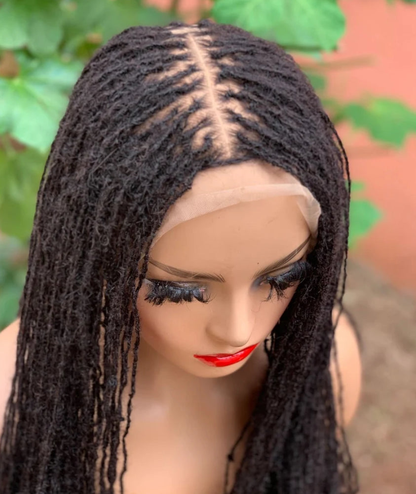 Full lace human hair micro locs