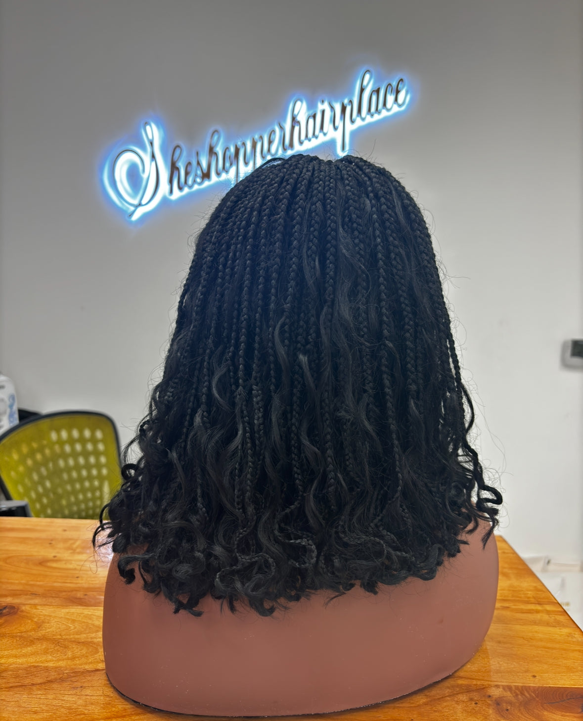 Glueless 5 by 5 boho braids wig