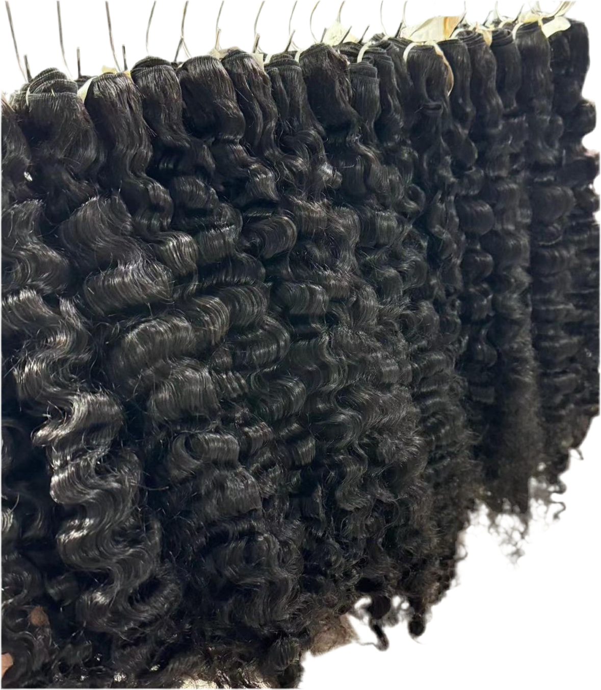 Raw Burmese curly bundles