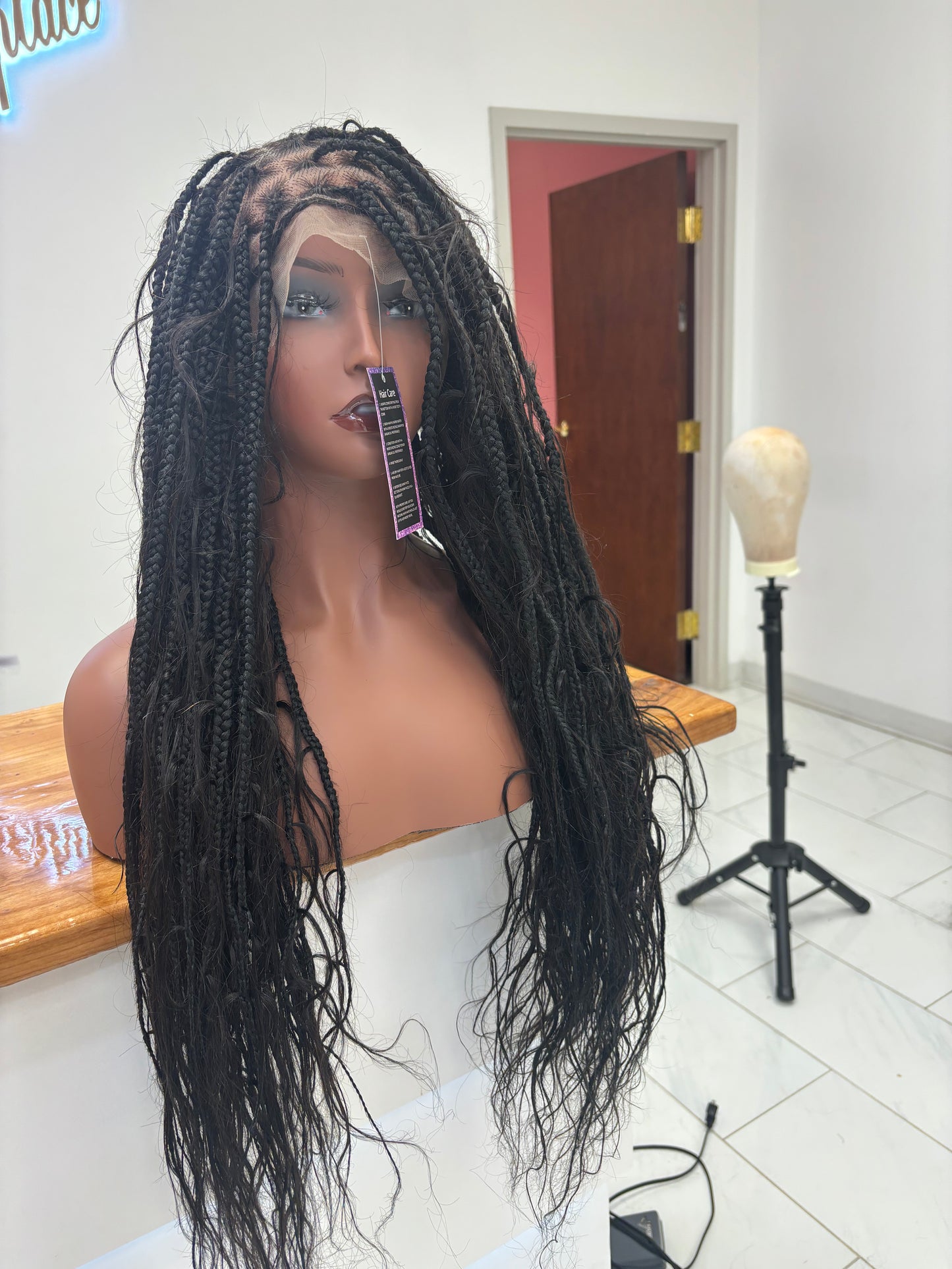 1b full lace bohemian braids (human hair