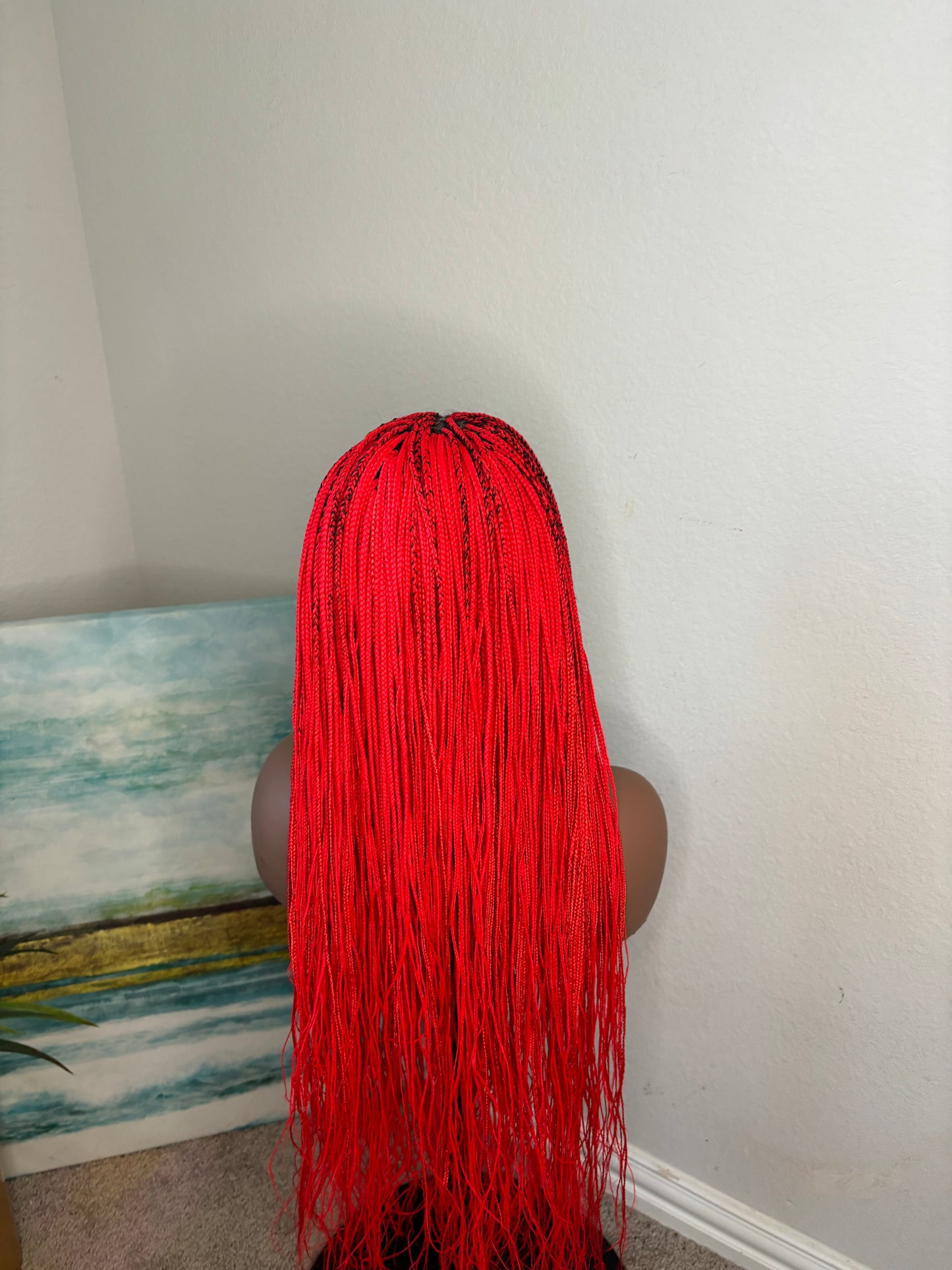 Red 13 by 4 lace frontal unit