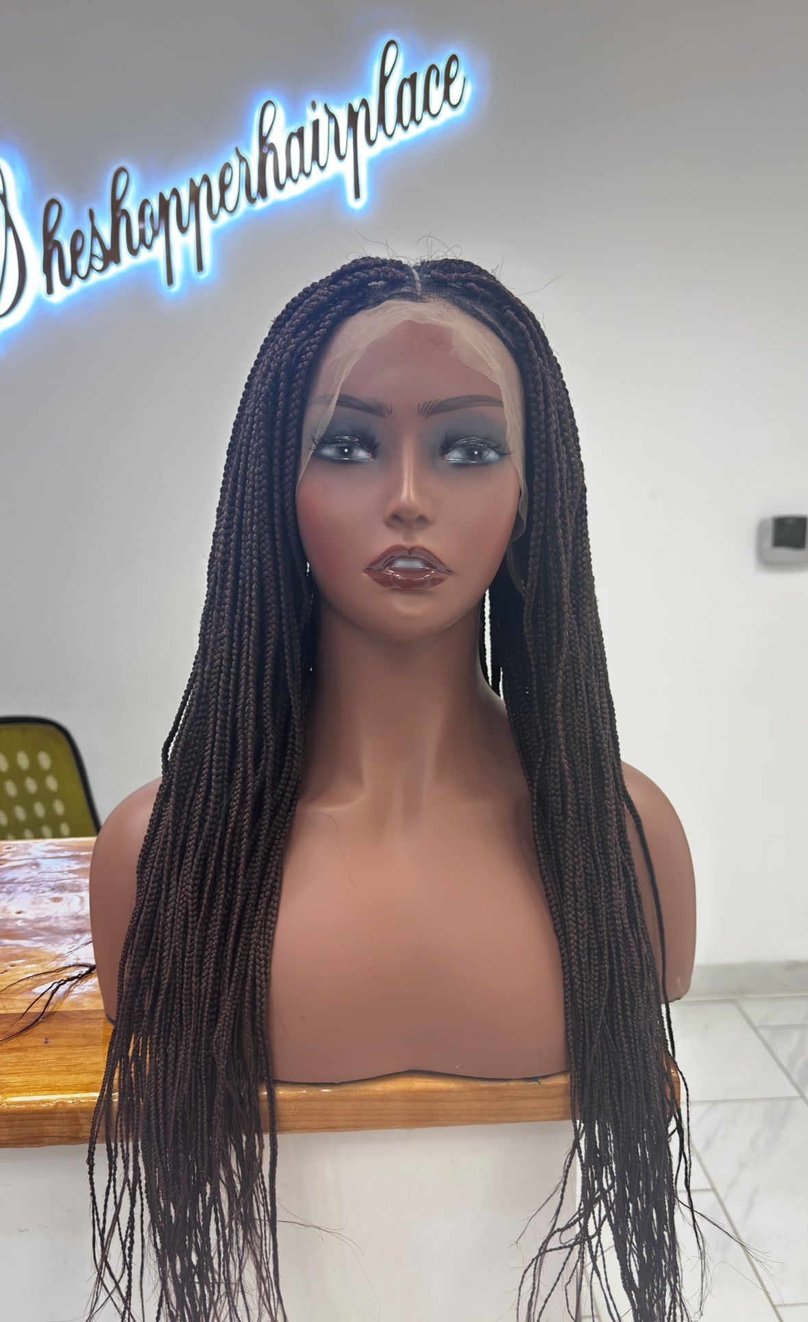 Box braids on lace front