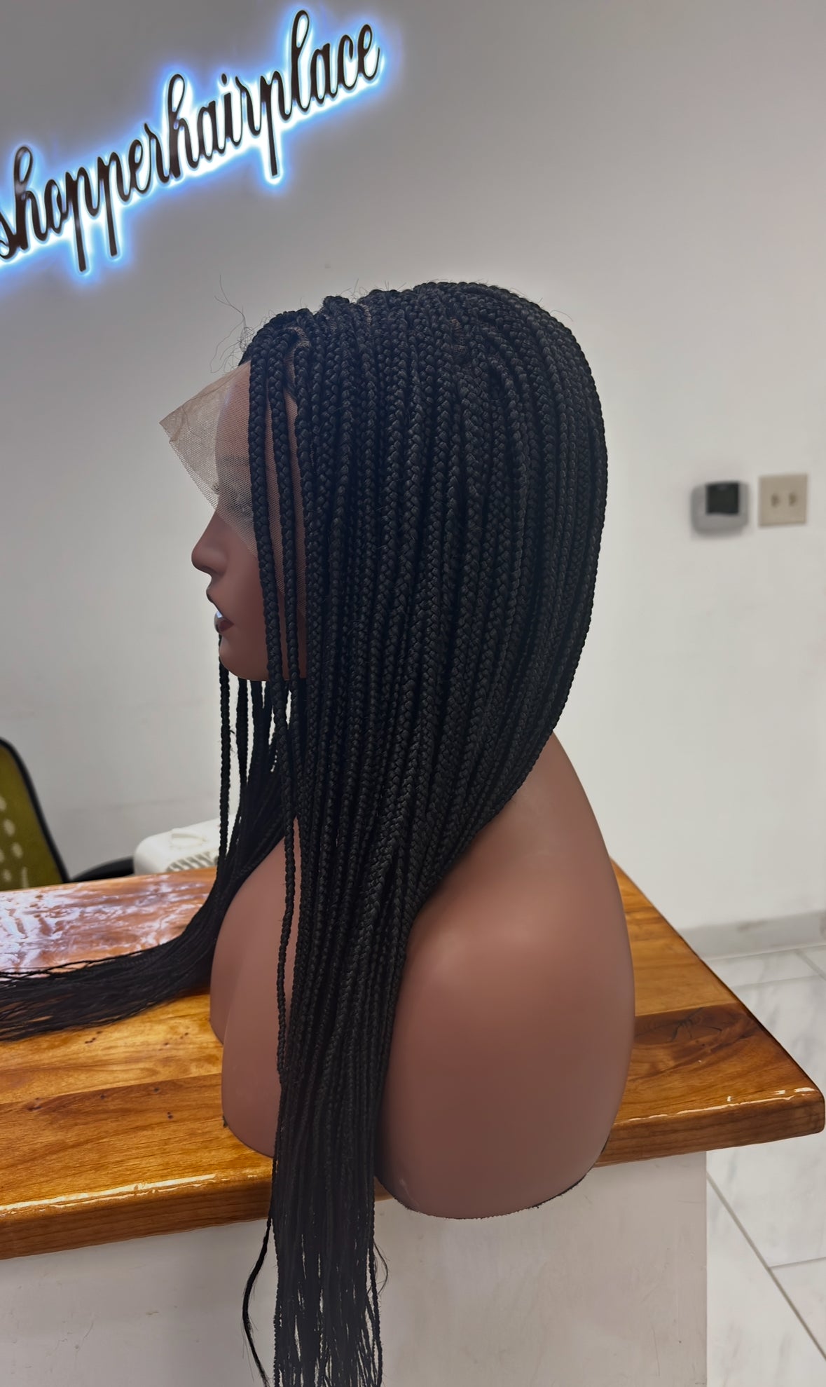 Box braids on lace front
