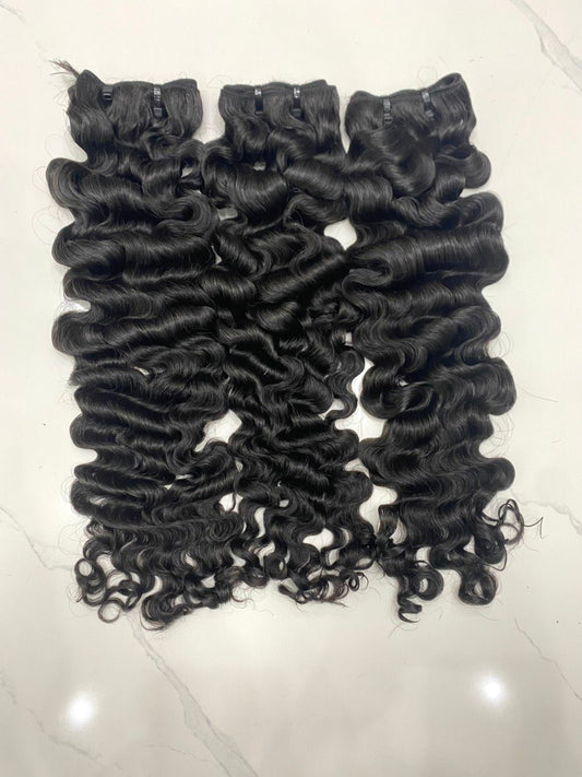 Raw Burmese curly bundles