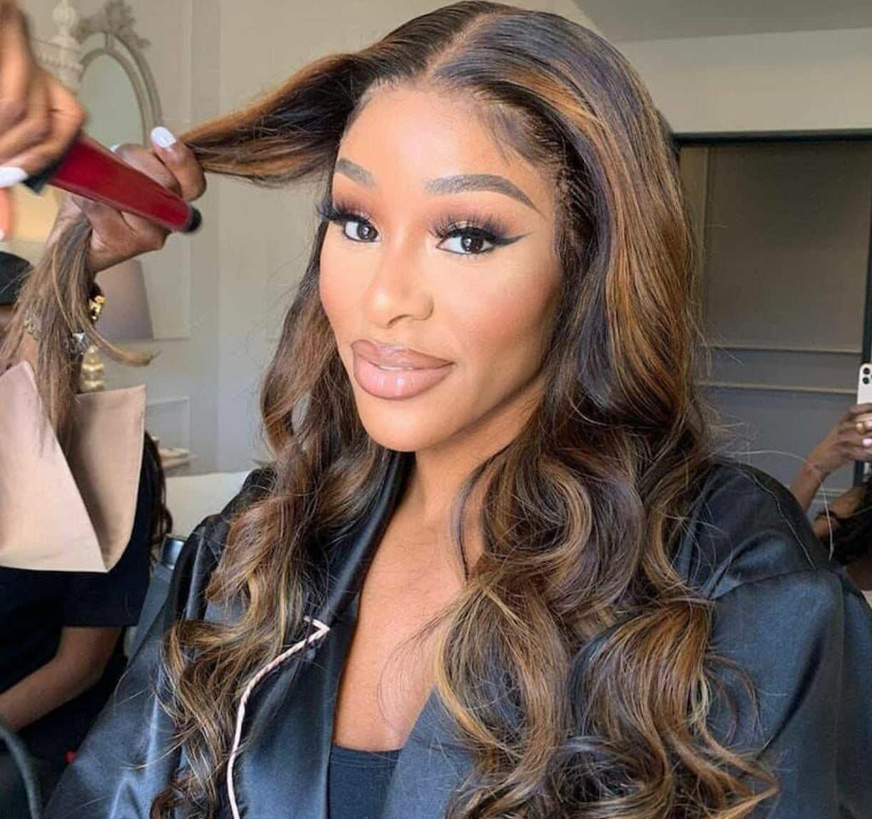 Hd body wave highlights wigs