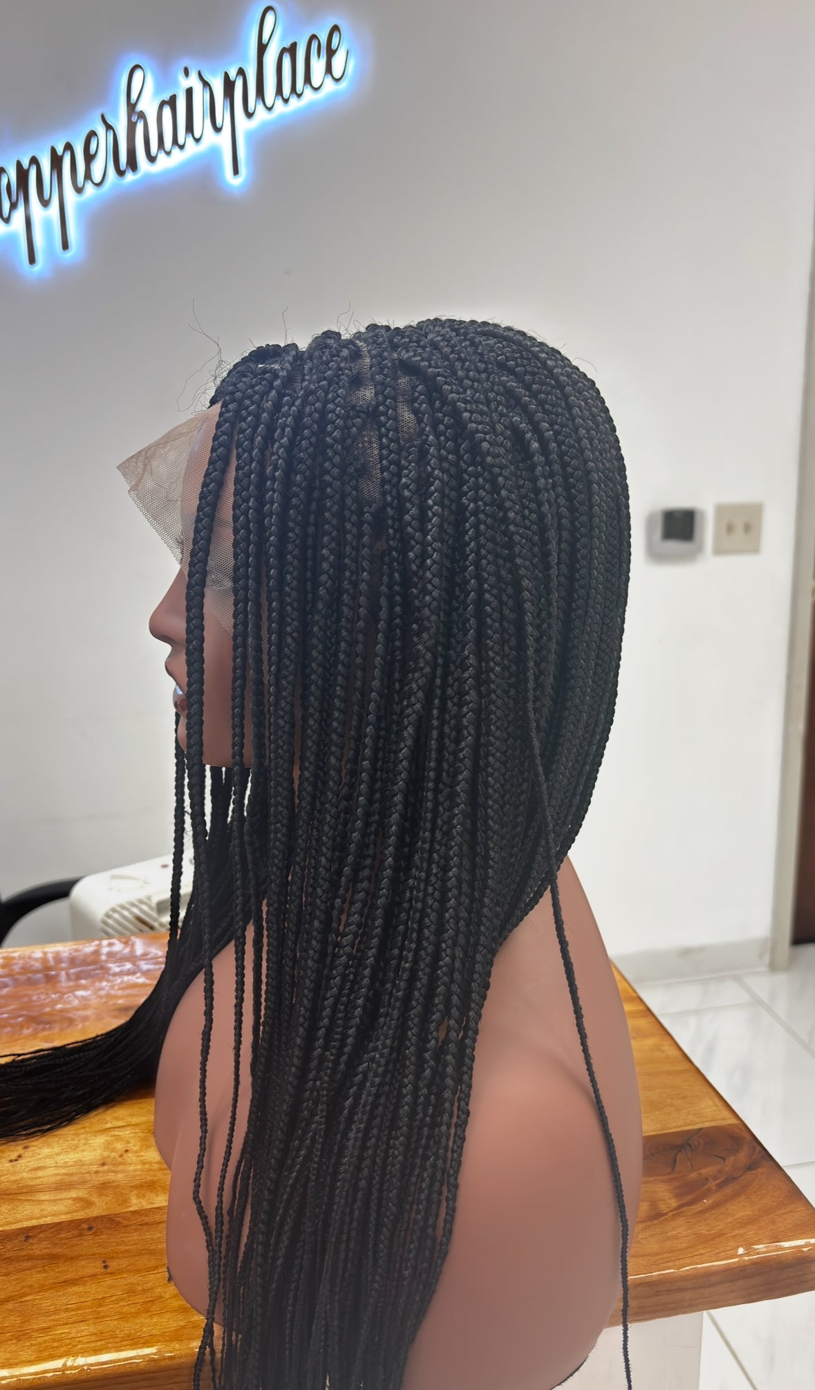 Box braids on lace front