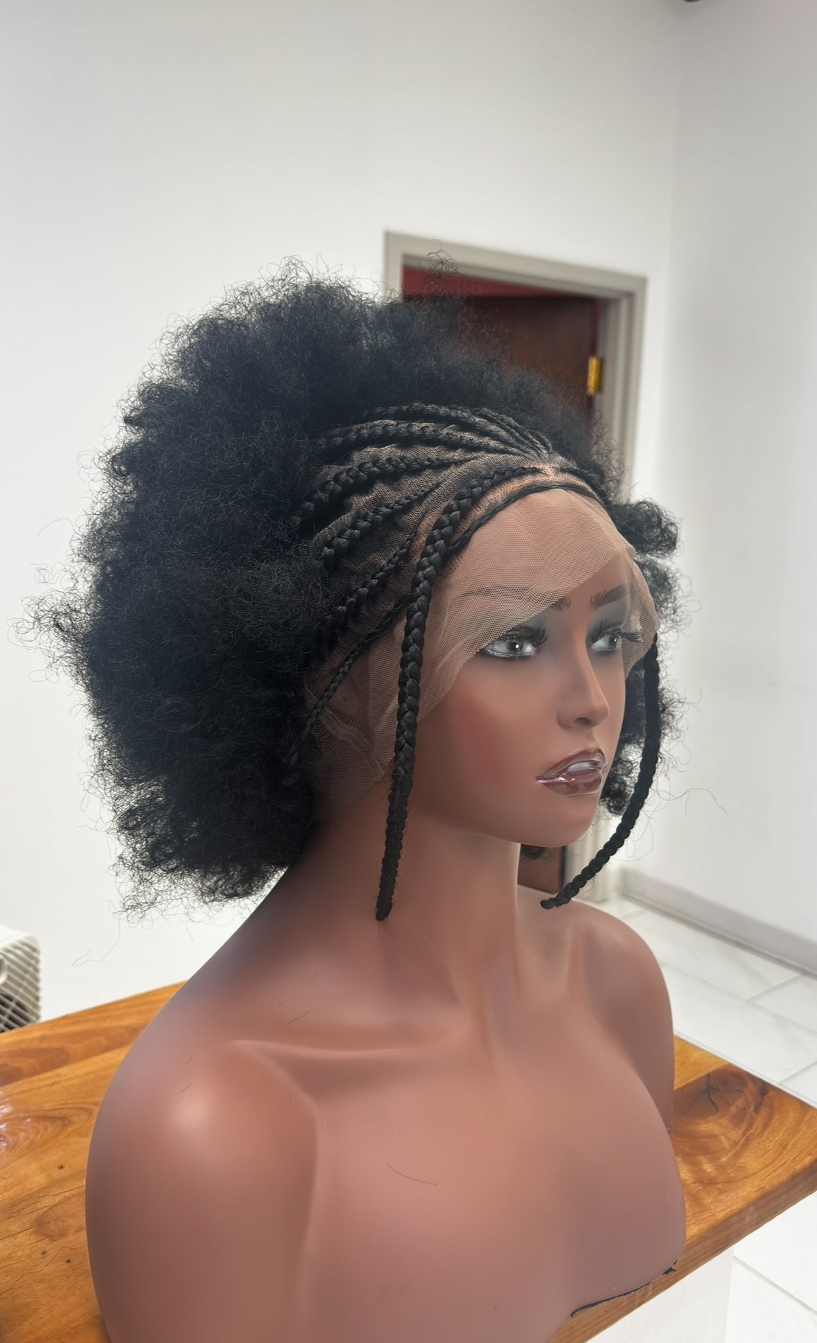 Half fro stitch braids