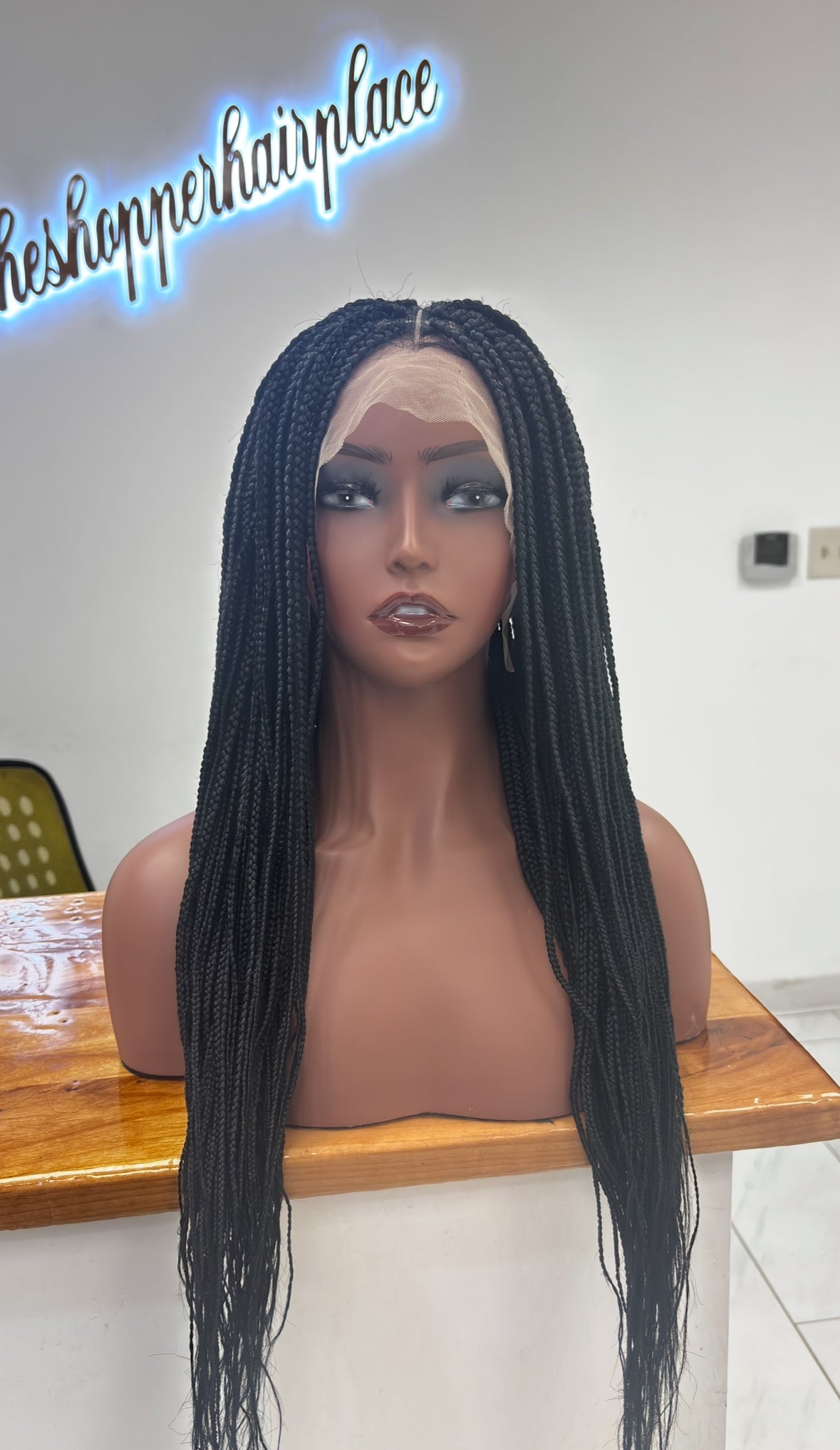 Box braids on lace front