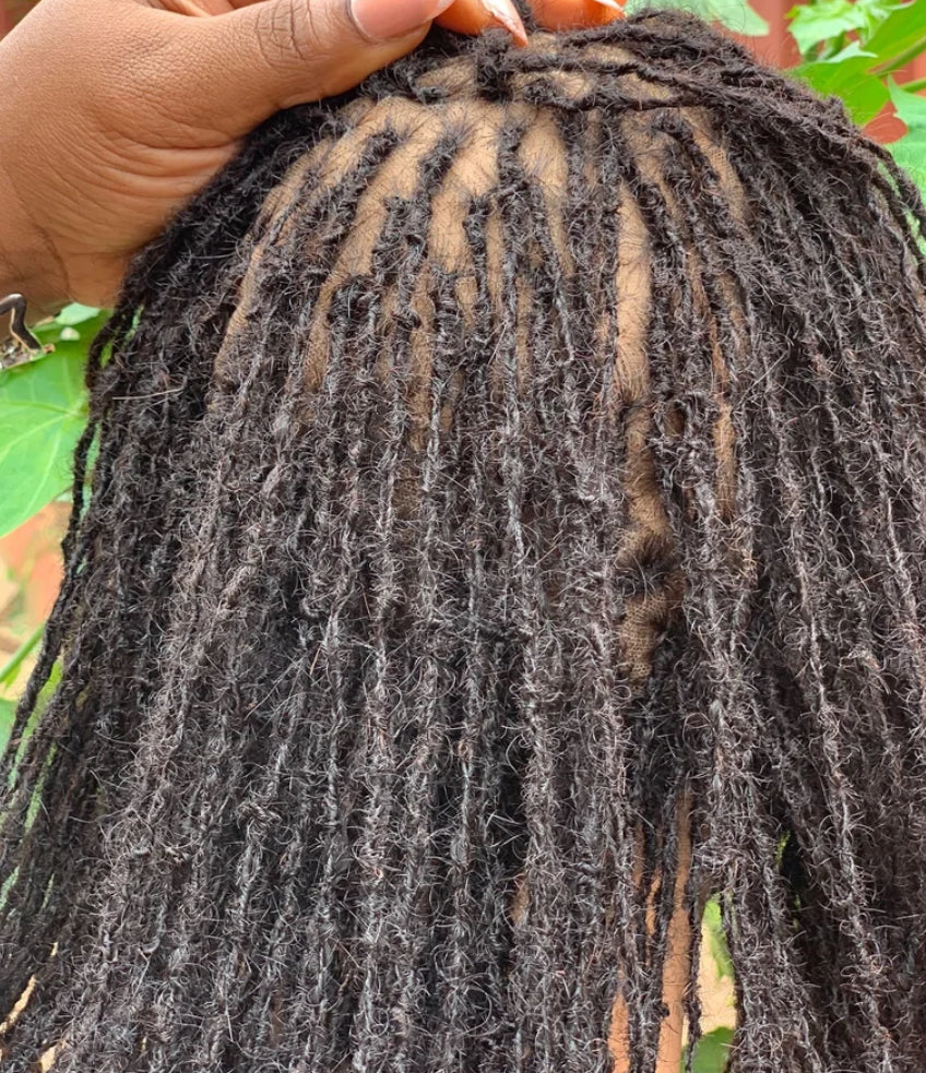 Full lace human hair micro locs